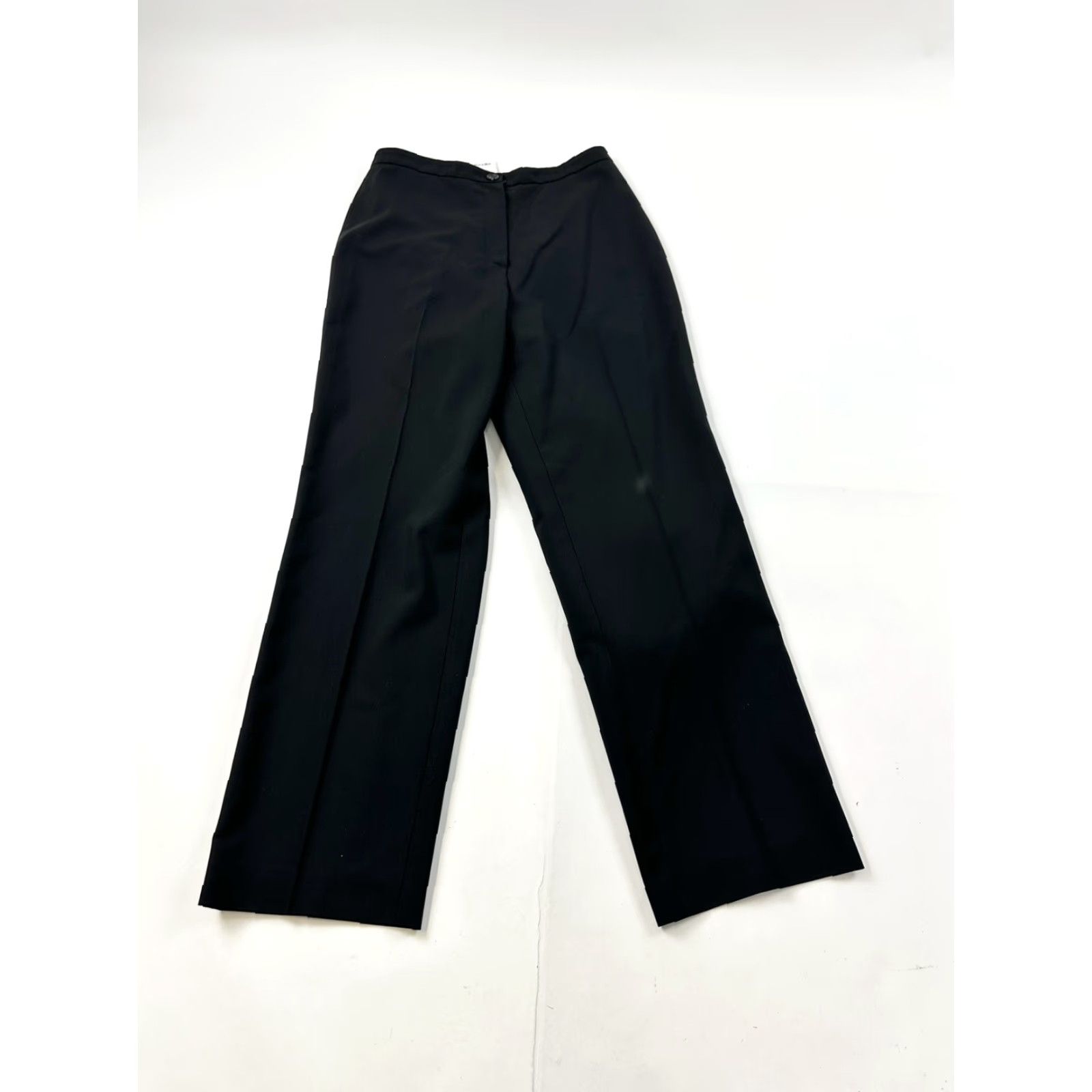 Vintage Olsen Dress Pants Women’s 6 Black Wool Blend - Dress Pants Black Women’s 6 Olsen Zip Pockets 28 Inseam Knit Stretch Retro City - Womens Size 28" / US 6 / IT 42 - 2 Thumbnail