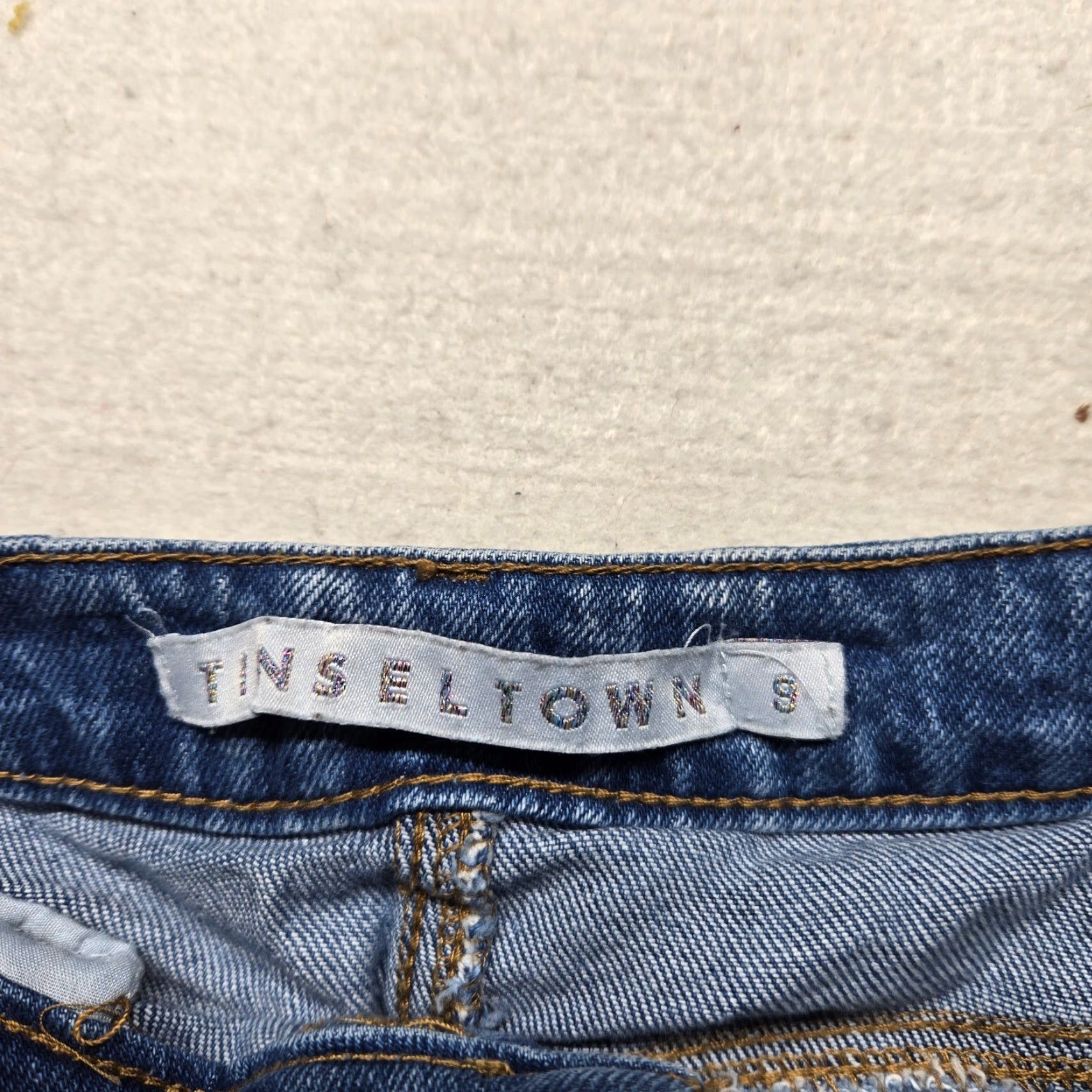 Vintage Tinseltown Jeans Blue High Rise Mom Distressed Adult Women's Size 8 Womens Size 30" / US 8 / IT 44 - 3 Thumbnail
