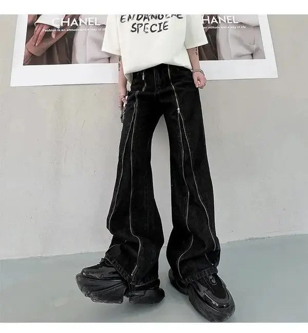 Jean VIBE Casual Zipper Baggy Denim Size US 32 / EU 48 - 4 Thumbnail