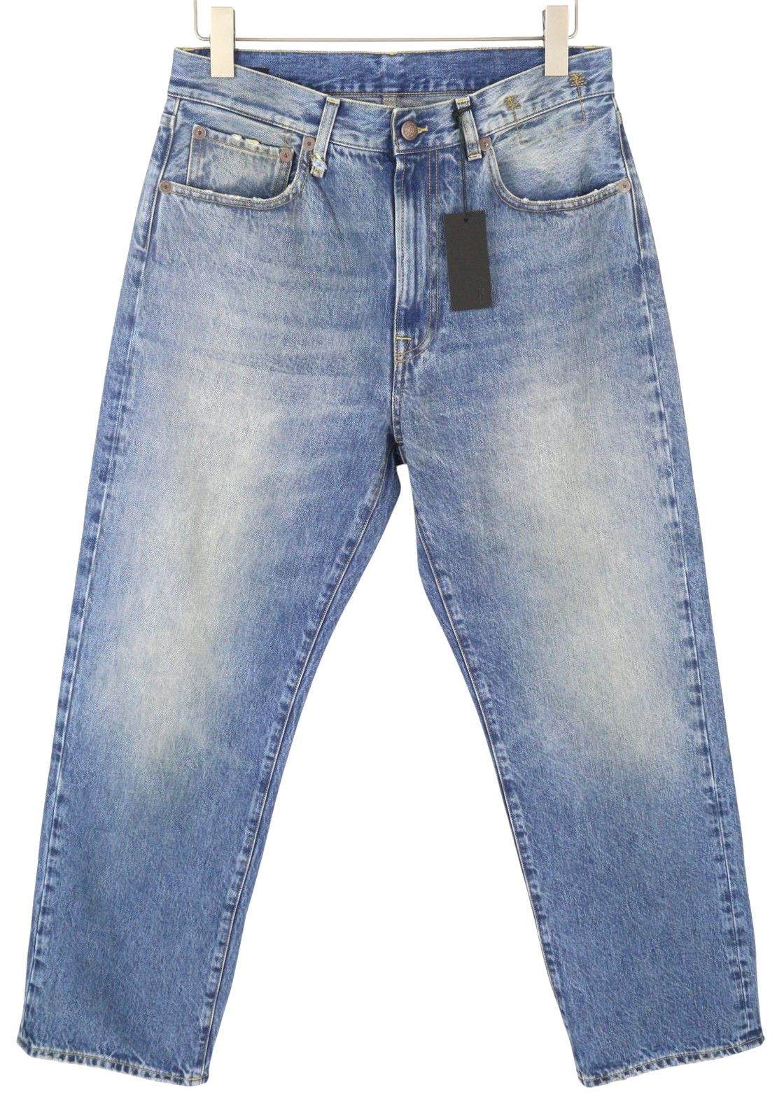 R13 CUFFED X-BF 27 Jasper Straight Faded Blue Zip PF25 86638 Size 27" / US 4 / IT 40 - 1 Thumbnail