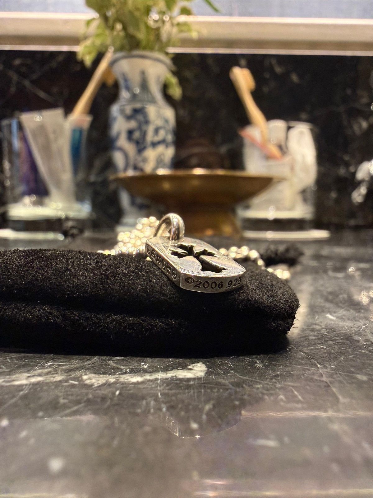 Chrome Hearts Chrome Hearts Tiny Dog Tag Cut Out CH Cross Pendant Size ONE SIZE - 8 Thumbnail
