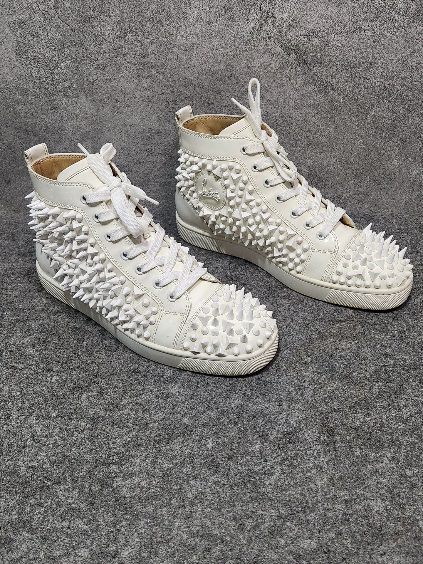 Christian Louboutin Christian Louboutin PIK series white patent and red sole. Size US 6.5 / EU 39-40 - 2 Thumbnail