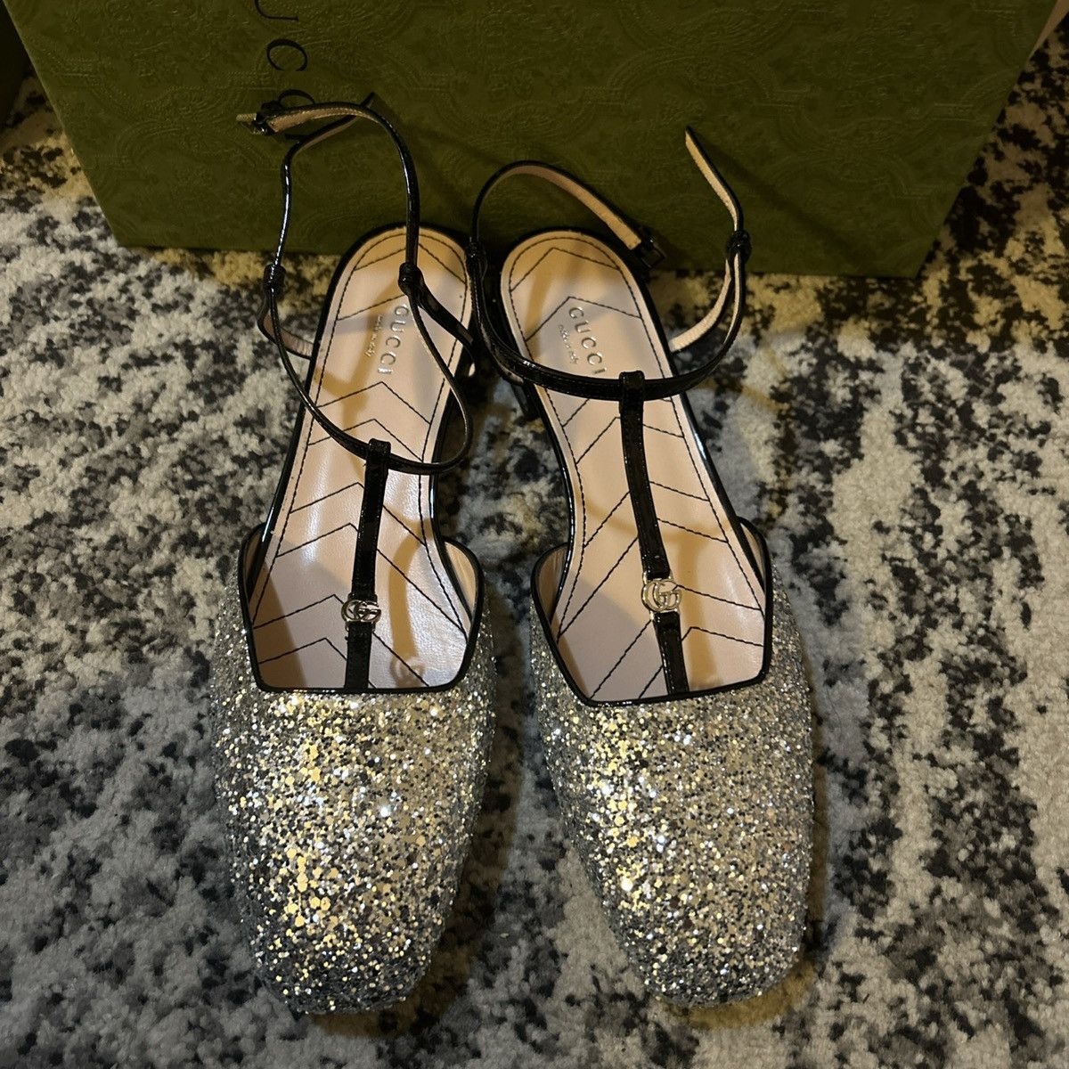 Gucci Gucci Glitter Double G Ballet Flat size 40 Size US 10 / IT 40 - 4 Thumbnail
