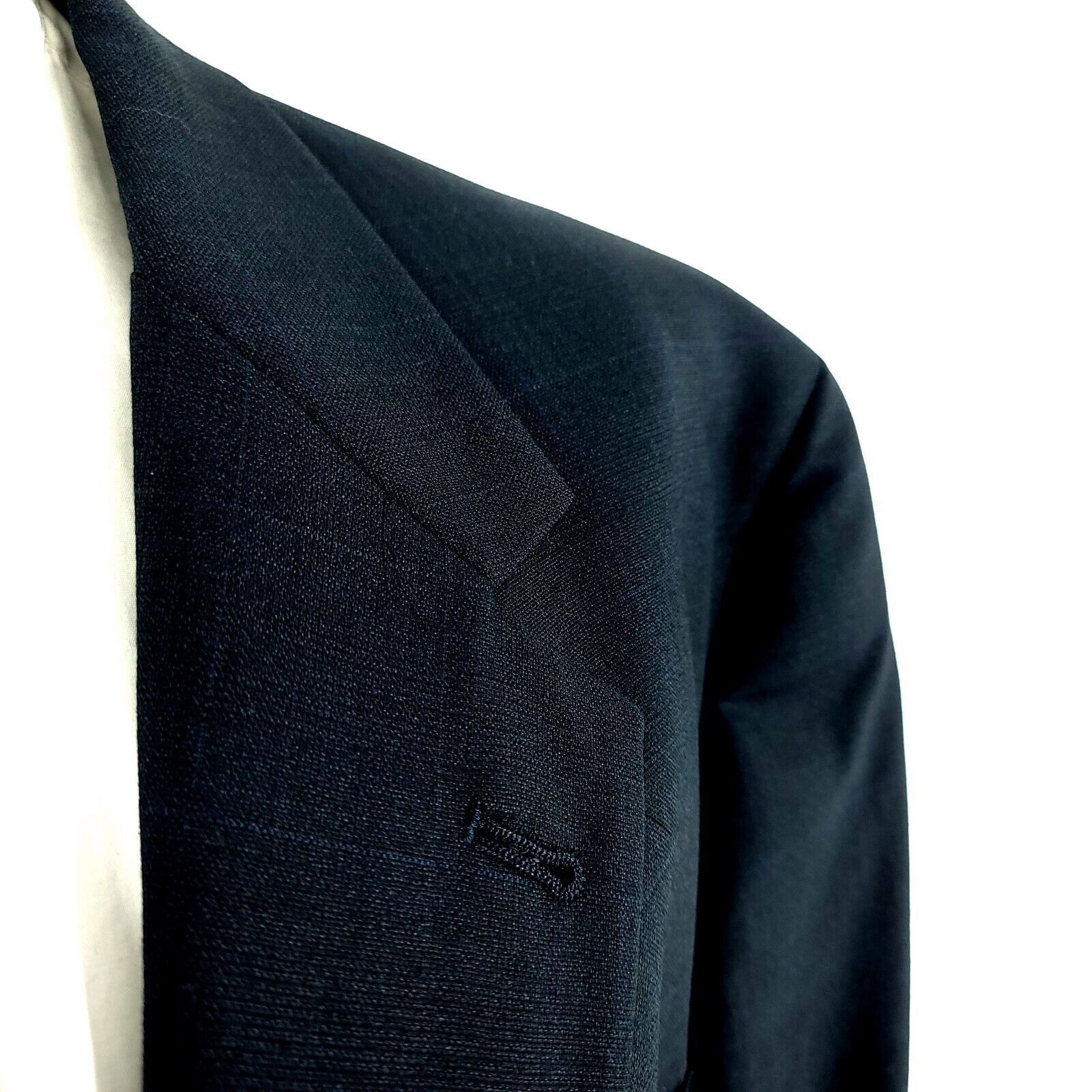 Austin Reed Austin Reed Wool 2 Button 2 Piece Suit 48L Blue Check Window Size 48L - 2 Thumbnail