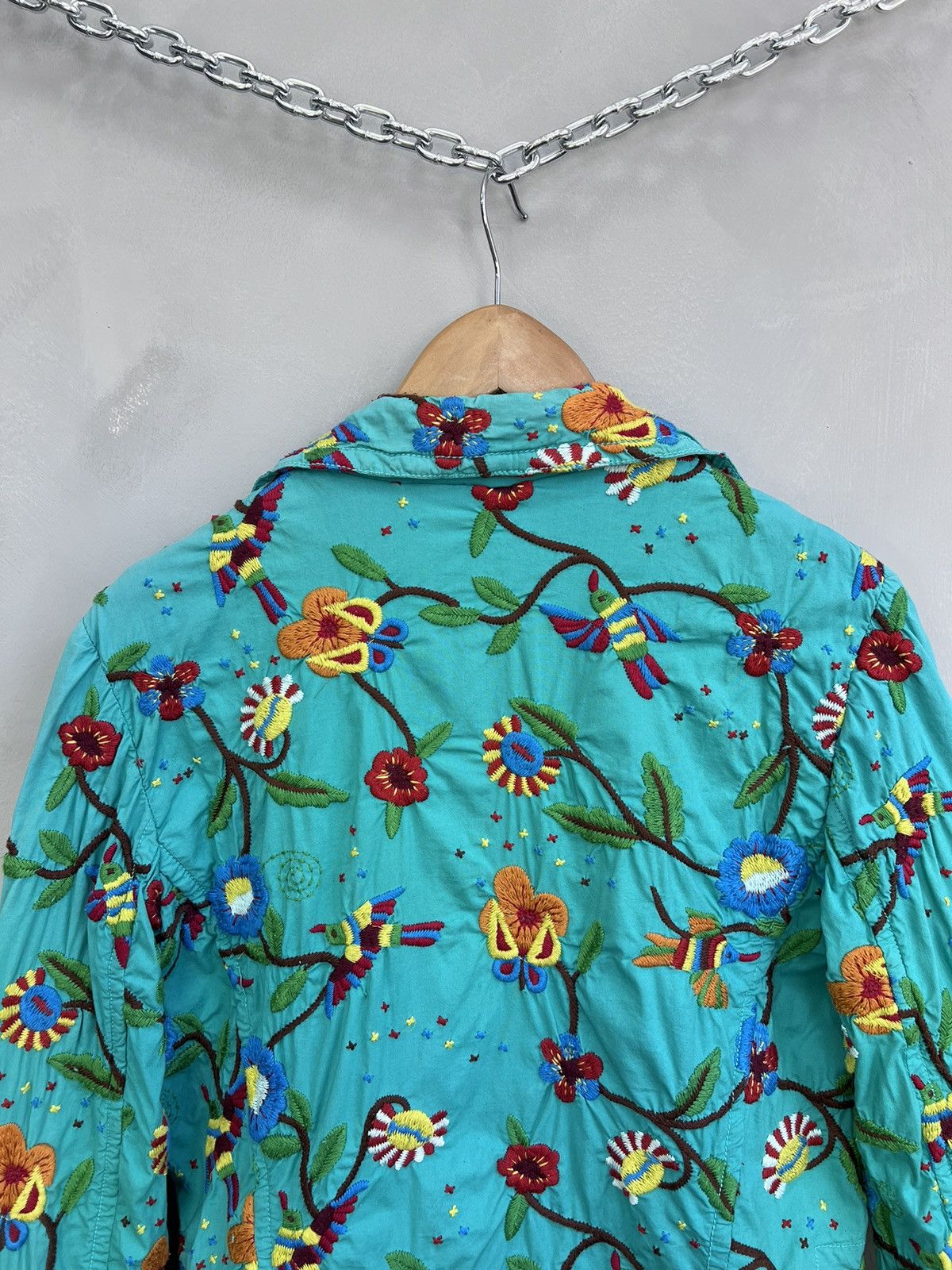 Johnny Was × Vintage Biya by Johnny Was cotton Blazer made in USA floral Size S / US 4 / IT 40 - 11 Thumbnail