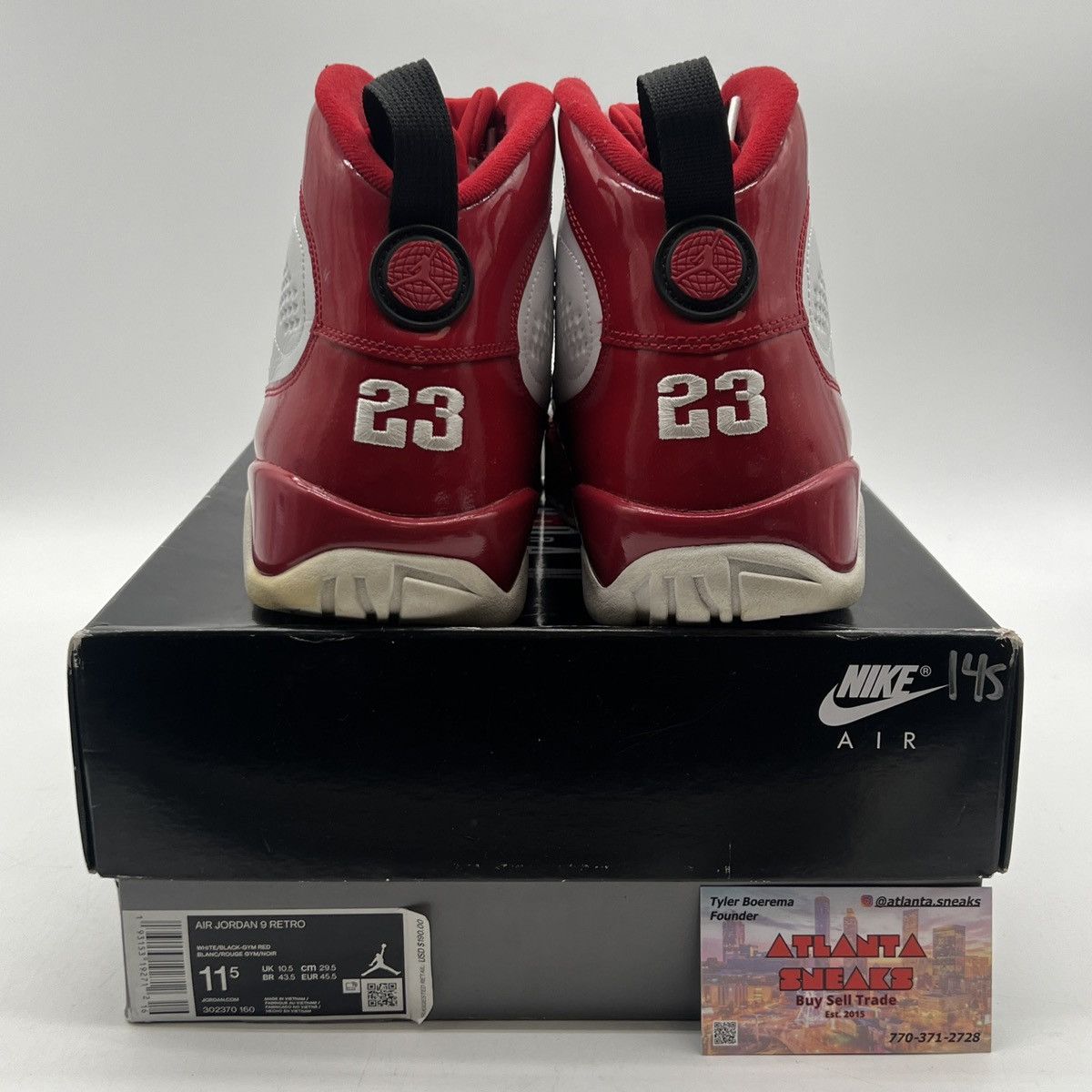 Jordan Brand Air Jordan 9 gym red Size US 11.5 / EU 44-45 - 3 Thumbnail
