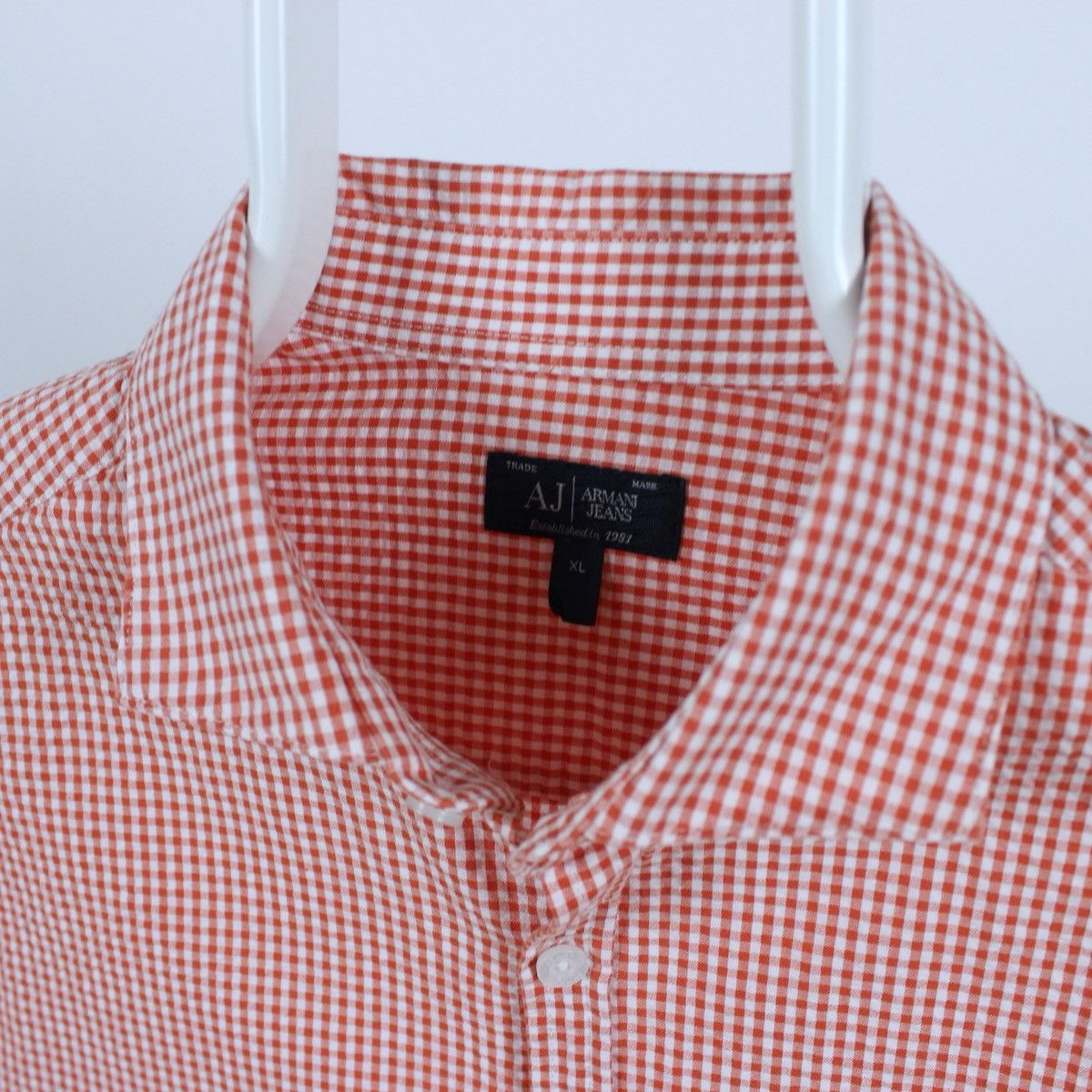 Armani Armani Jeans Custom Fit Long Sleeve Shirt Size US L / EU 52-54 / 3 - 4 Thumbnail