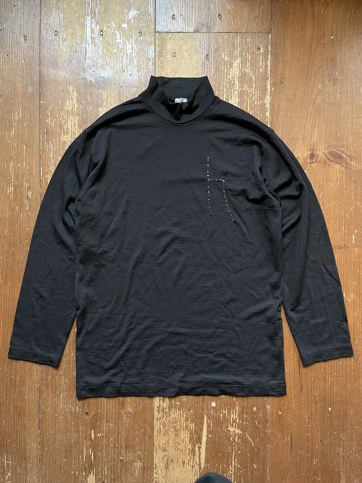 Comme des Garcons Homme Comme des garcons homme AD1992 artisanal wool mock neck LS Size US M / EU 48-50 / 2 - 1 Thumbnail