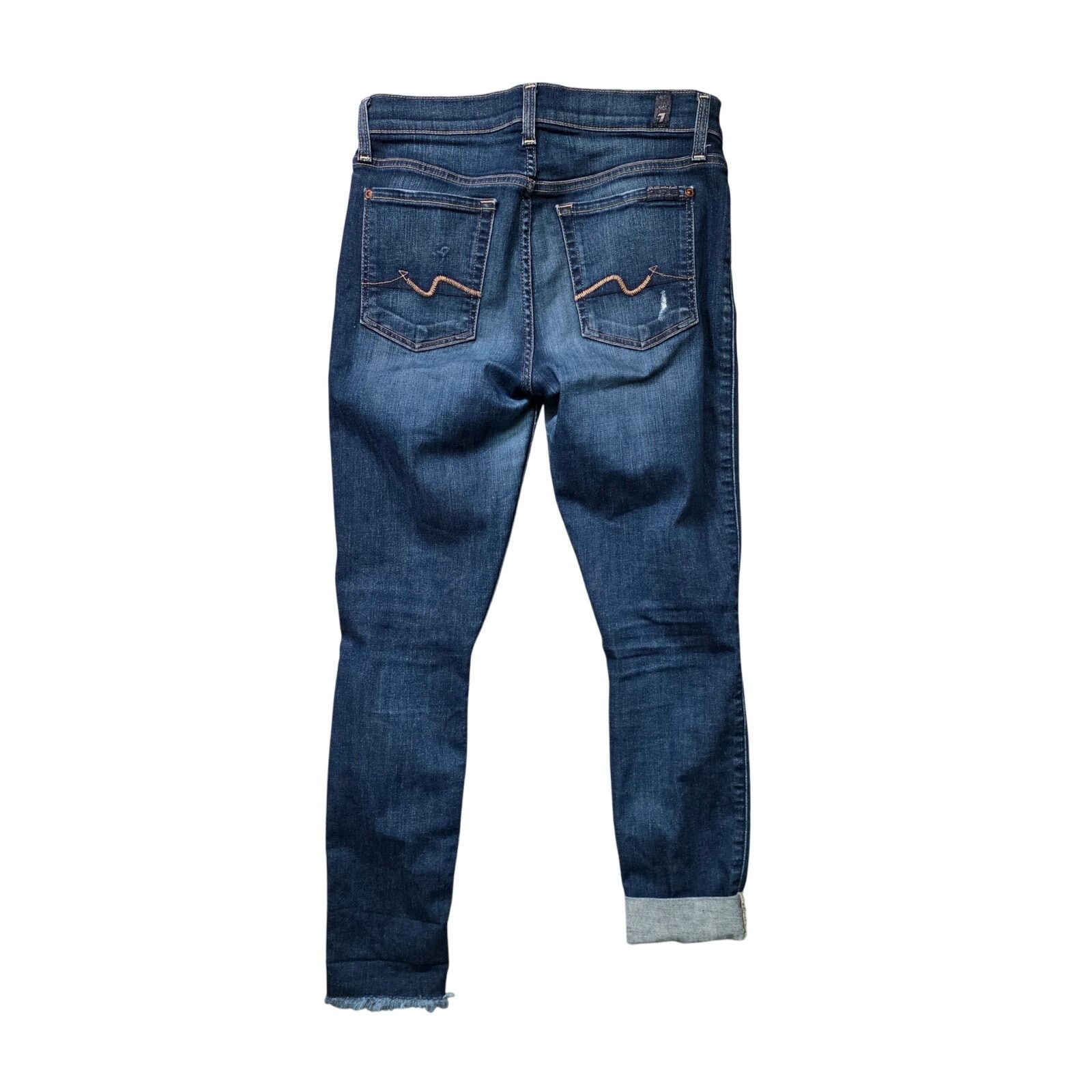 7 For All Mankind 7 For All Mankind Gwenevere Ankle Skinny Jeans Women’s 27 Size 24" / US 00 / IT 34 - 4 Thumbnail