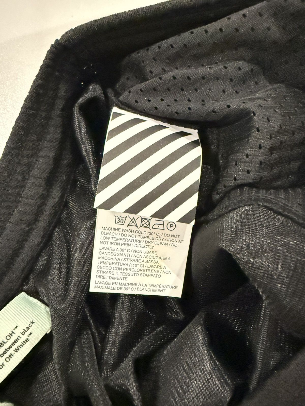Off-White Off-White Basic Logo Mesh Shorts Black Size US 30 / EU 46 - 4 Thumbnail