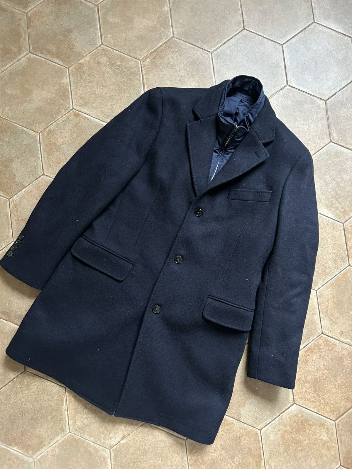 Hackett × Loro Piana Hackett London Loro Piana Wool Cashmere Coat Jacket Brioni Size US M / EU 48-50 / 2 - 2 Thumbnail