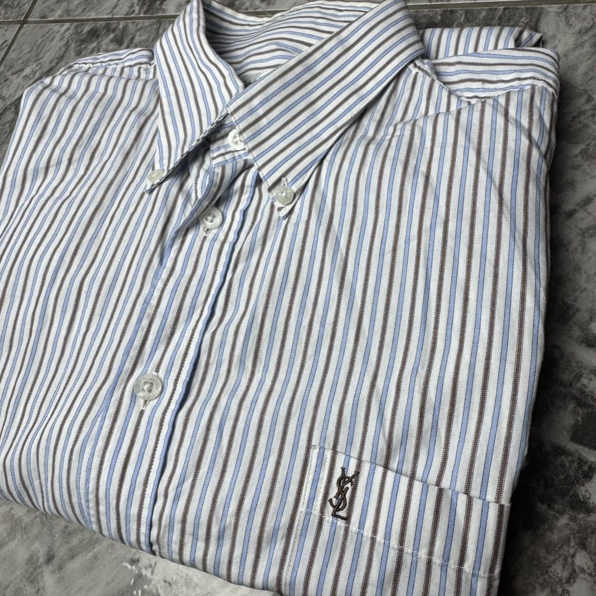 Yves Saint Laurent Yves Saint Laurent Shirt vintage Size US L / EU 52-54 / 3 - 3 Thumbnail
