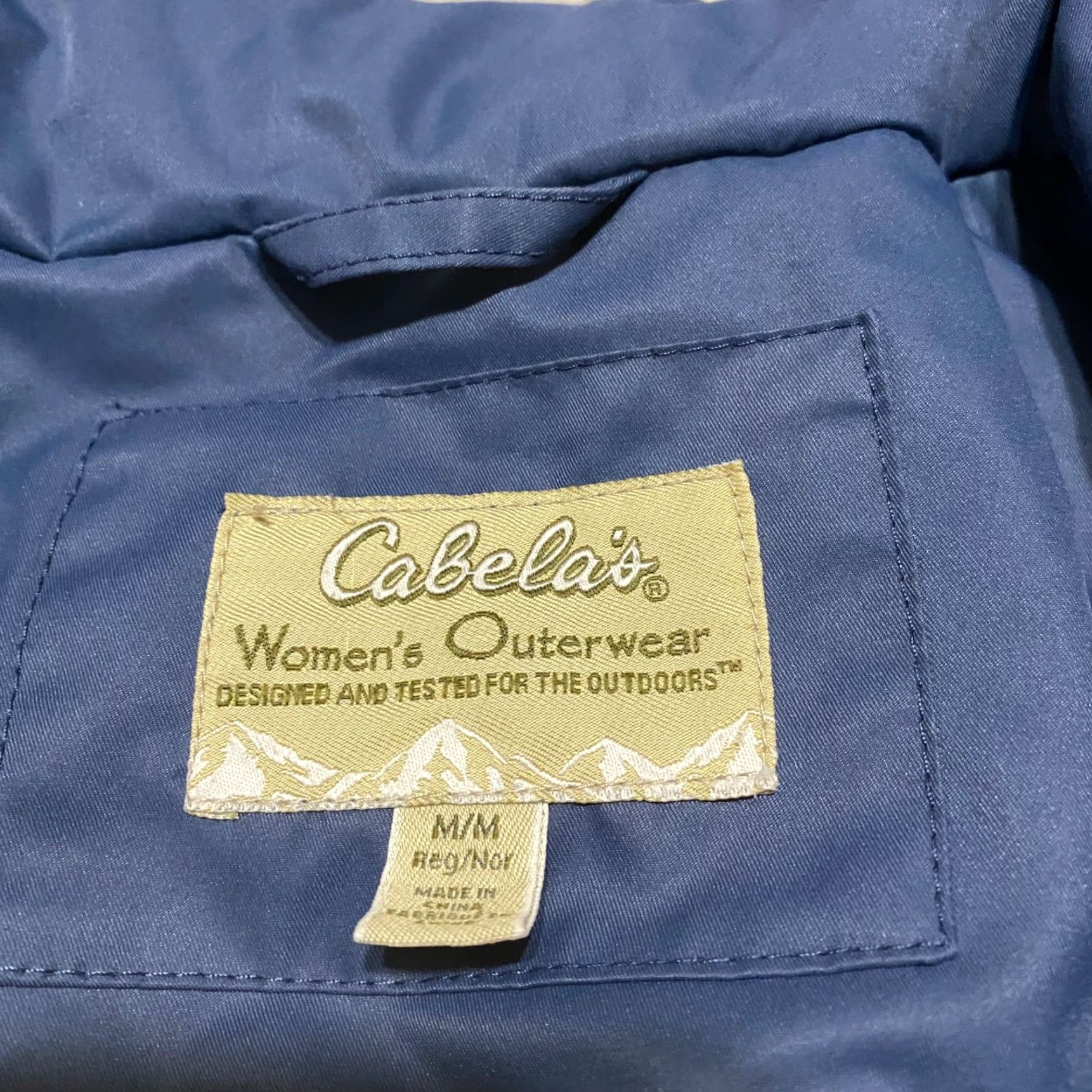 Vintage Cabela's Womens Jacket Blue Full Zip Insulated Outdoor Mid-Length Softshell N/A? Size M / US 6-8 / IT 42-44 - 3 Thumbnail
