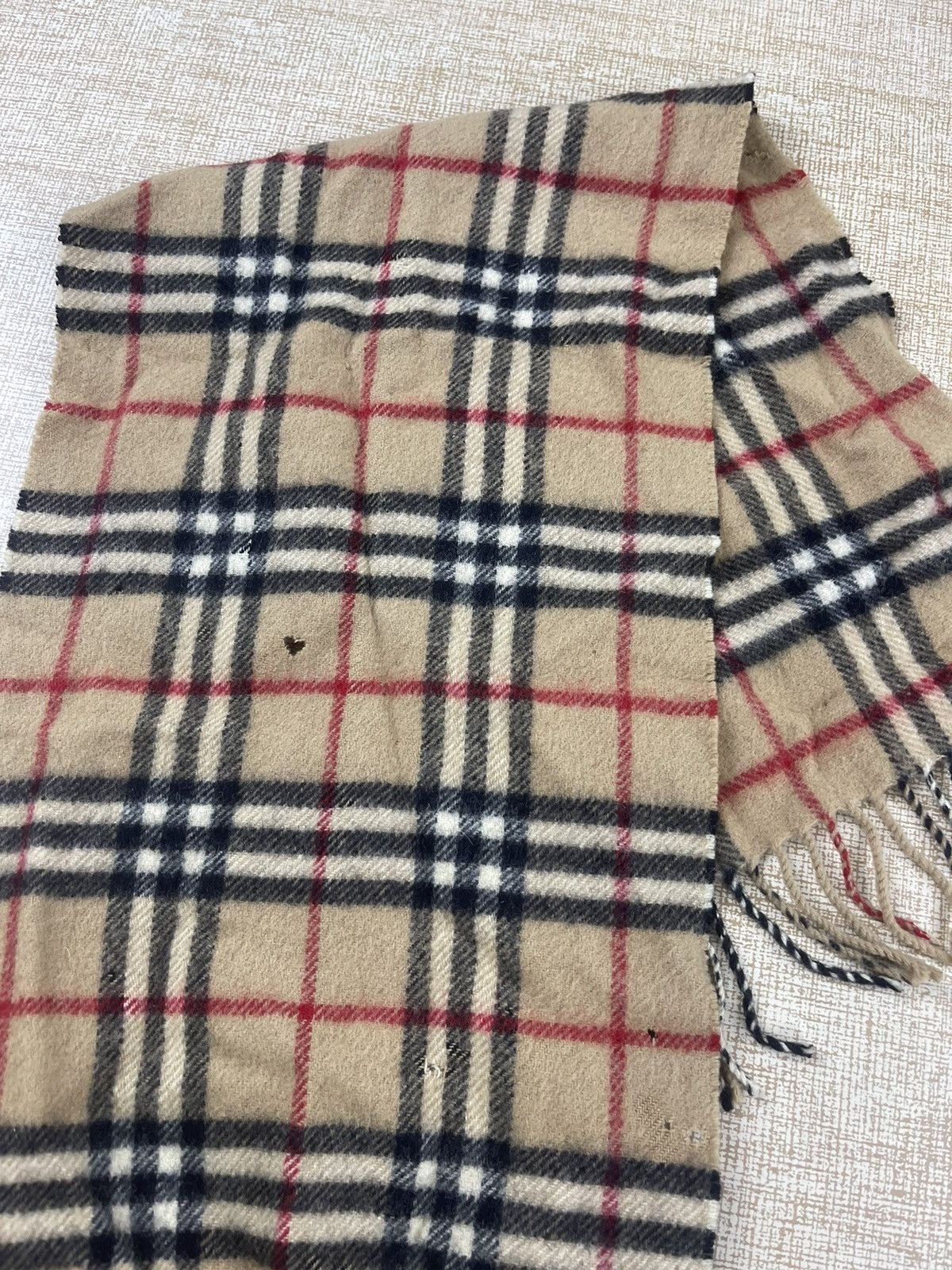 Burberry × Vintage Vintage Burberrys Cashmere Scarf / Muffler / Neckwear Size ONE SIZE - 6 Thumbnail