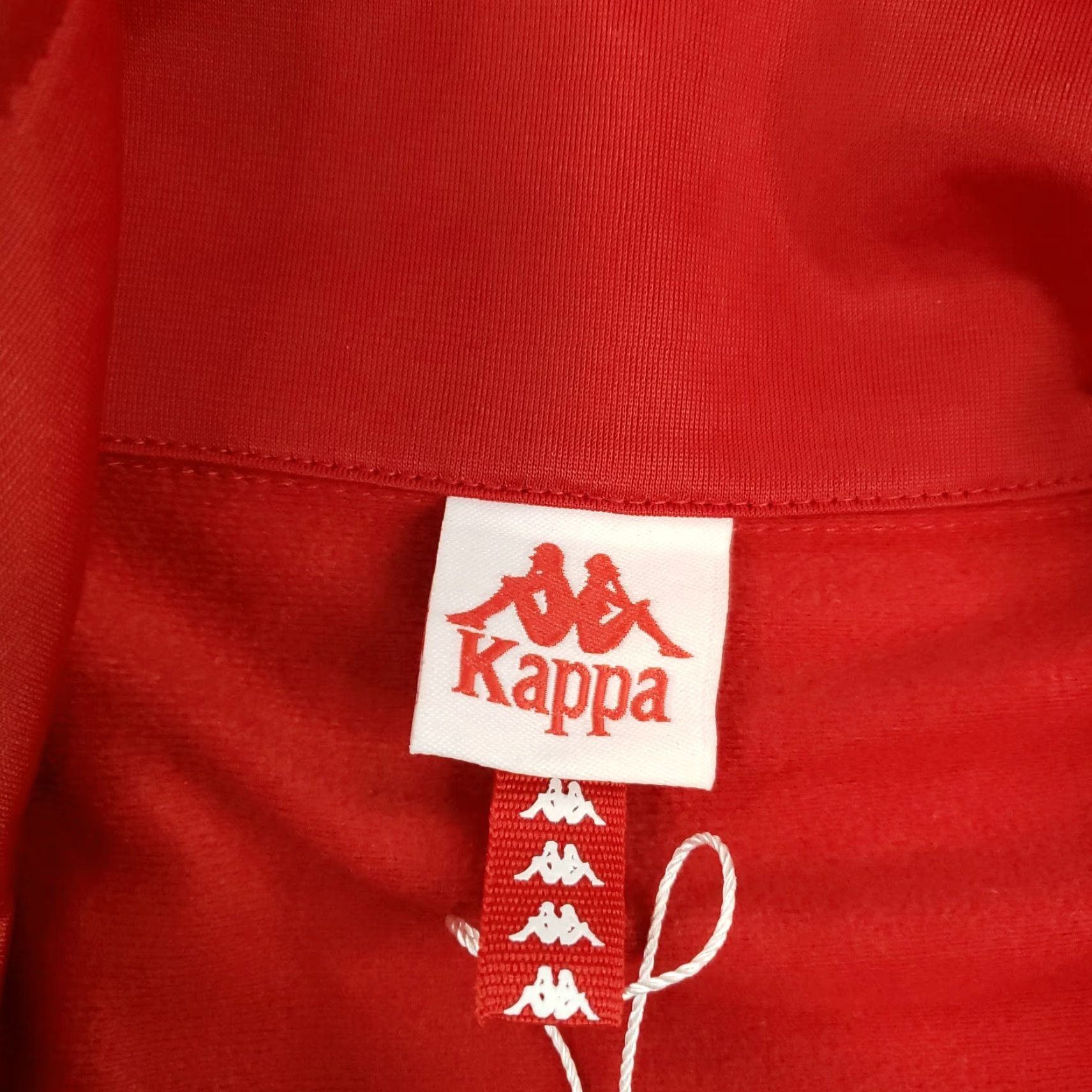 Kappa Kappa Full Zip Sweatshirt Womens Large Red Long Sleeve Logo Size L / US 10 / IT 46 - 5 Thumbnail
