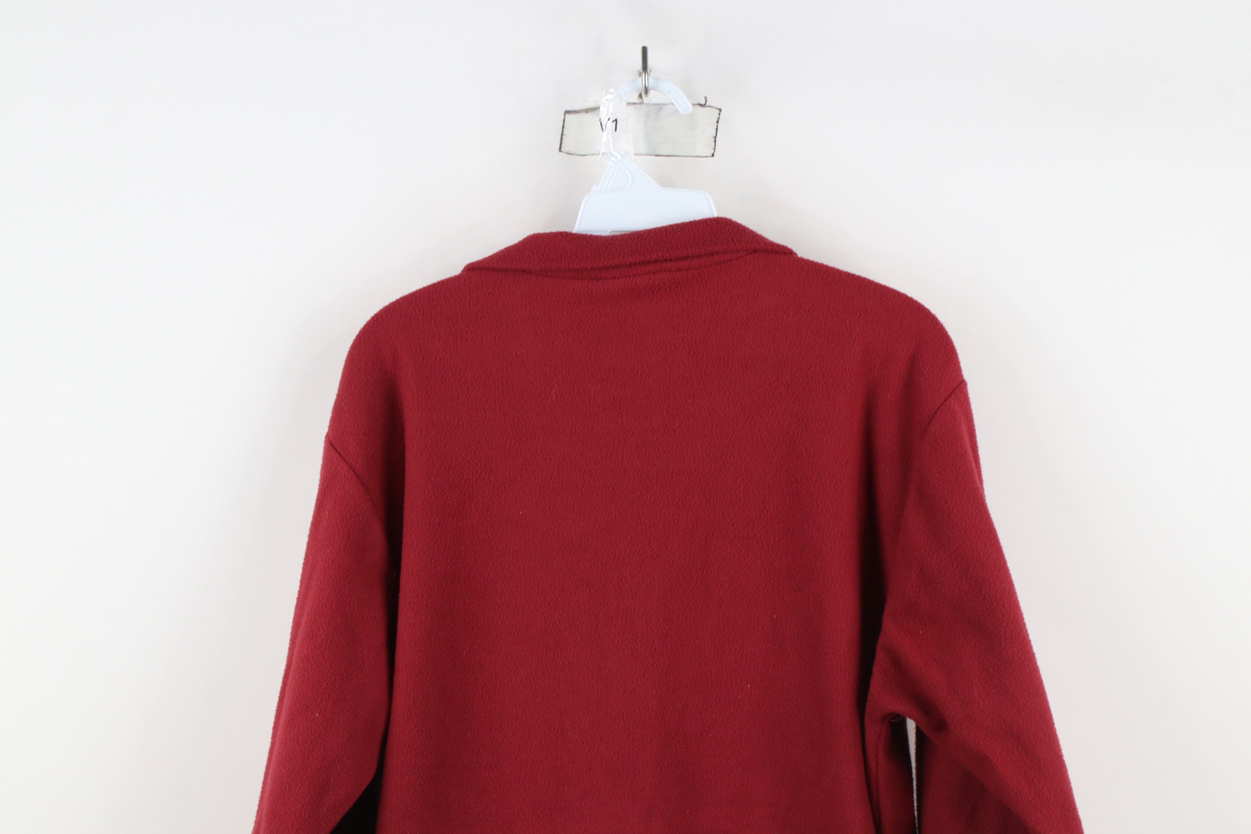 Vintage Vintage 80s 90s Nashbar Cycling Fleece Sweater Red USA Size US M / EU 48-50 / 2 - 9 Thumbnail