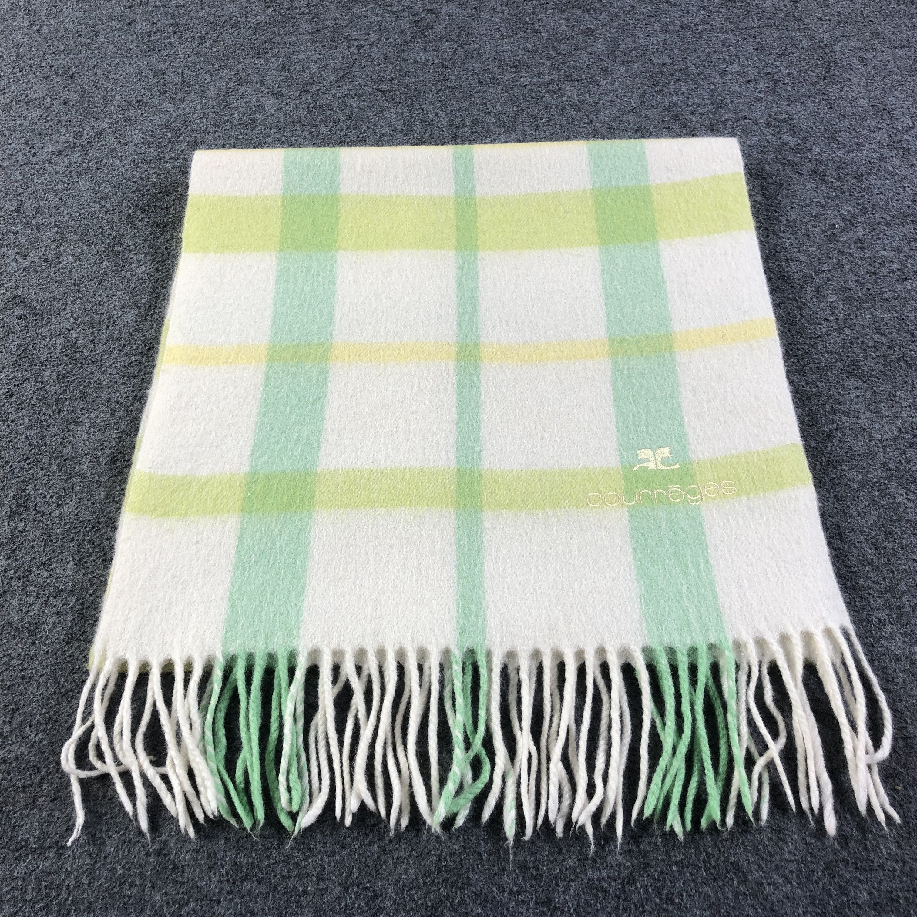 Courreges Courreges Wool Scarf Muffler V1164 Size ONE SIZE - 2 Thumbnail