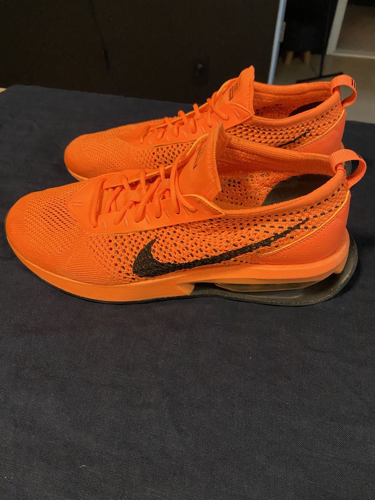 Nike Air Max Flyknit Racer Next Nature Orange/Black Size US 10.5 / EU 43-44 - 3 Thumbnail