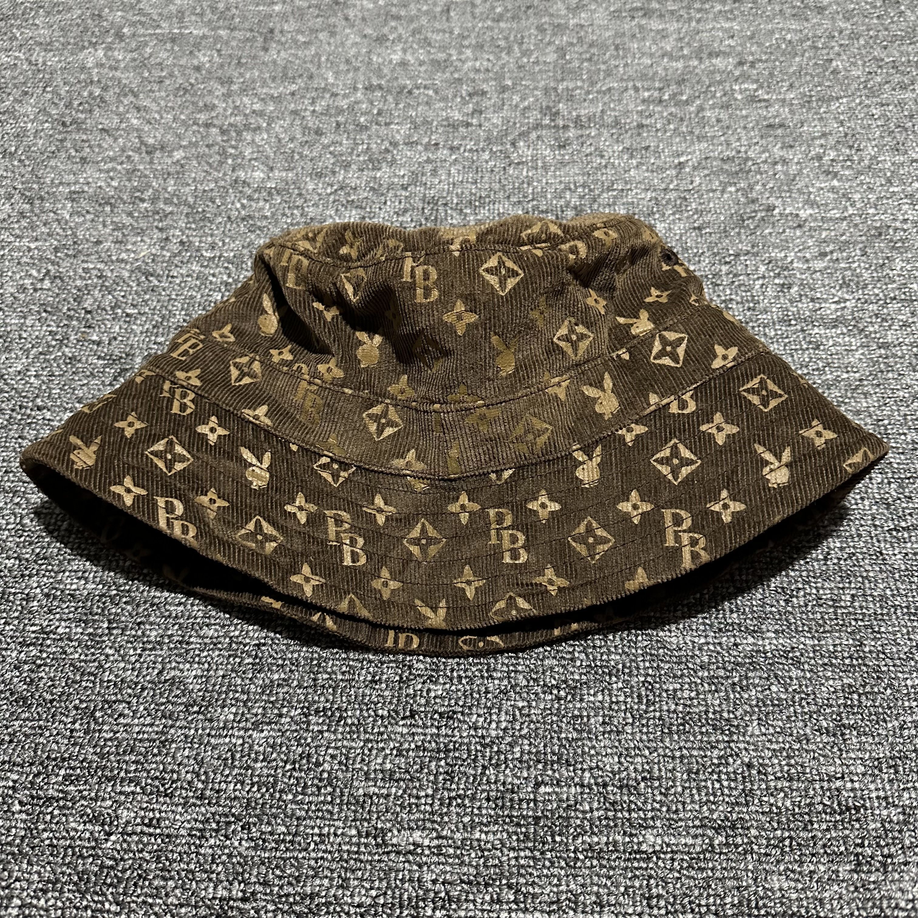 Playboy Vintage Playboy Louis Vuitton Corduroy Bucket Hat Size ONE SIZE - 3 Thumbnail