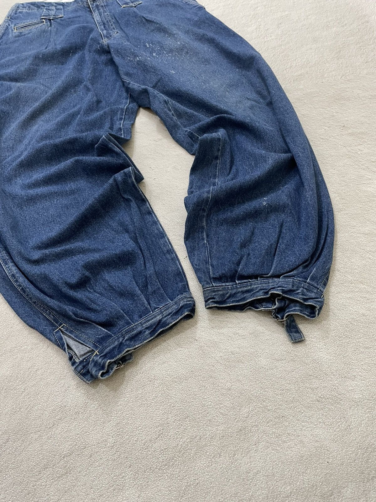 Japanese Brand Japanese Style Indigo Balloon Denim Distressed Jeans Size US 29 - 3 Thumbnail