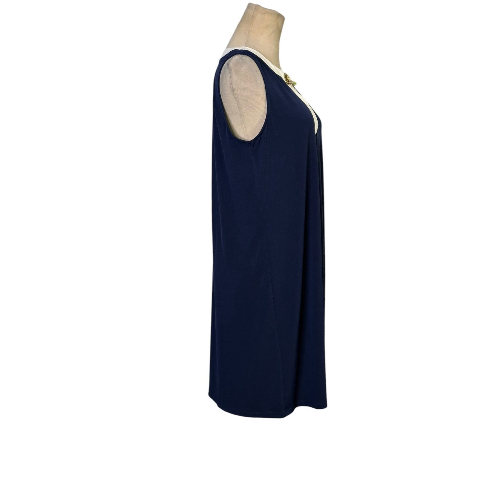 Michael Kors Michael Kors gold-tone chain collar accent dress size Medium Size M / US 6-8 / IT 42-44 - 7 Thumbnail