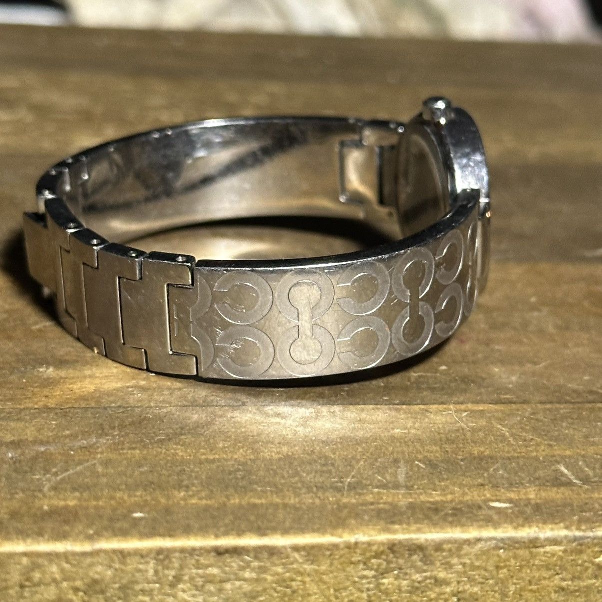 Coach Coach Mercer silver tone etched logo band watch Size ONE SIZE - 9 Thumbnail
