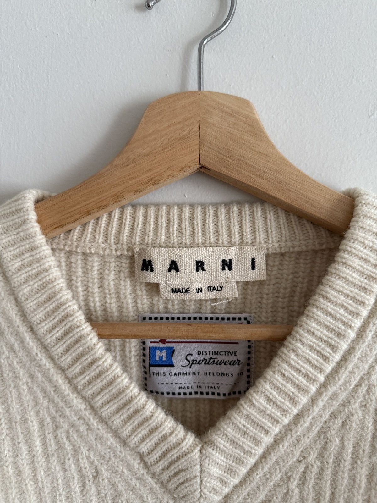 Marni Marni Sportswear Shetland Wool Sweater Size US M / EU 48-50 / 2 - 2 Thumbnail