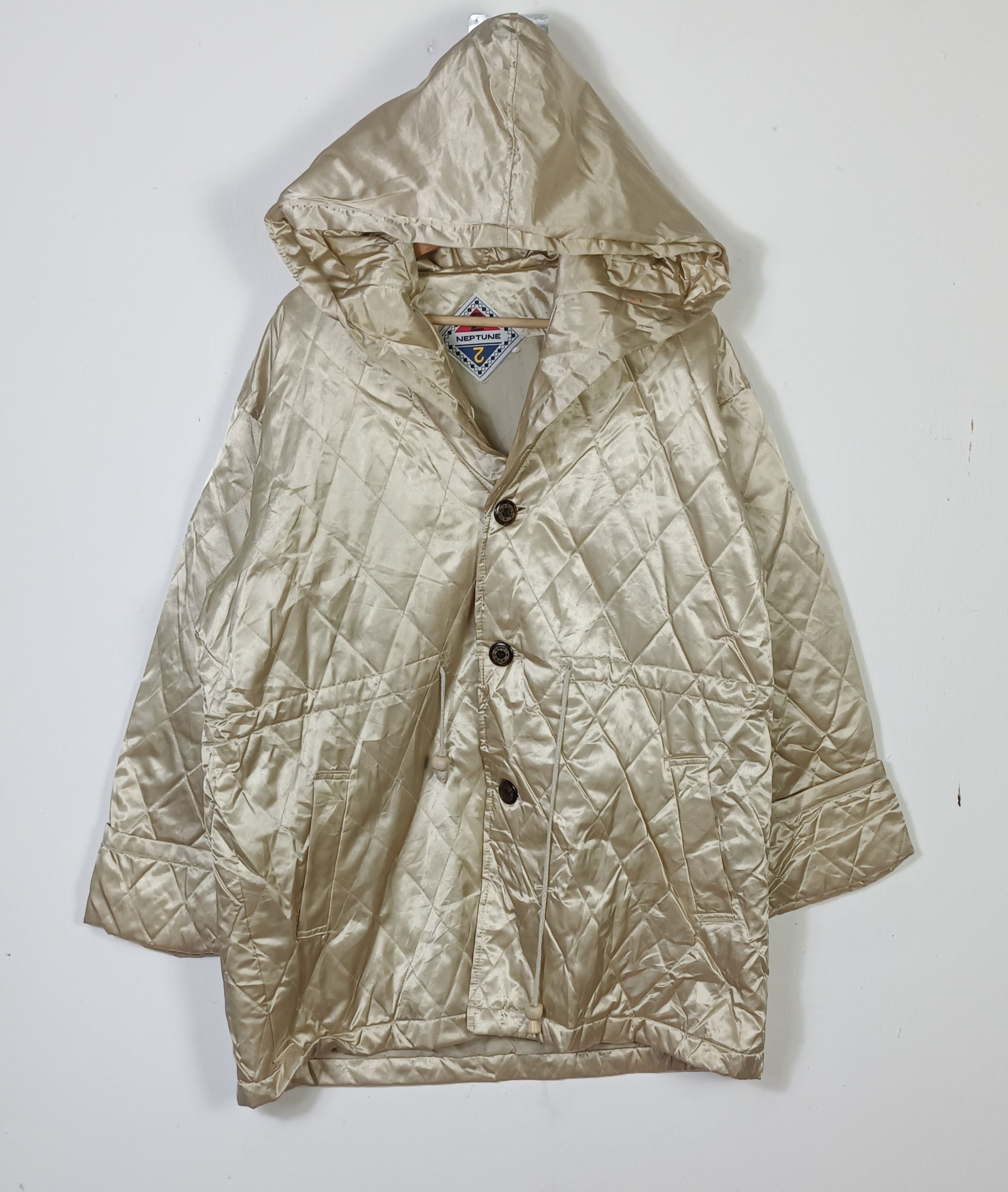 Japanese Brand × Vintage Neptune 2 South Wind Quilted Hoodie Jacket Size US XL / EU 56 / 4 - 1 Thumbnail