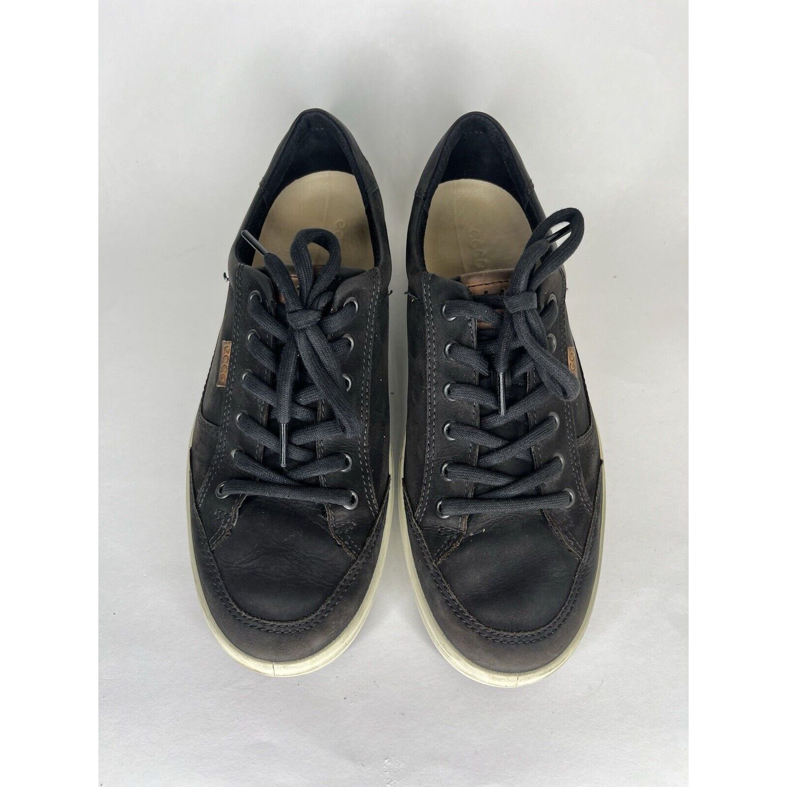 Ecco Ecco Shoes Lace Up Sneakers Men Size 44 US 10.5 Black Leathe Size US 10.5 / EU 43-44 - 2 Thumbnail