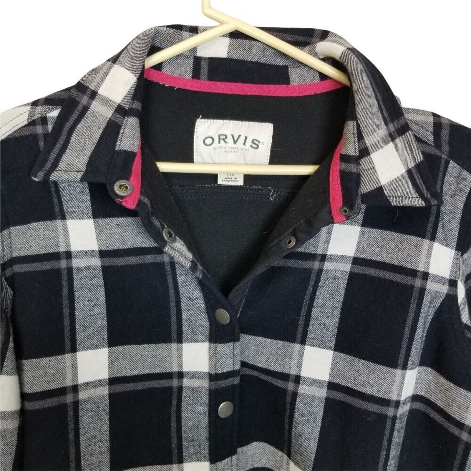 Orvis Orvis Womens Shacket Flannel Plaid Size L Gorpcore Utility Size L / US 10 / IT 46 - 2 Thumbnail