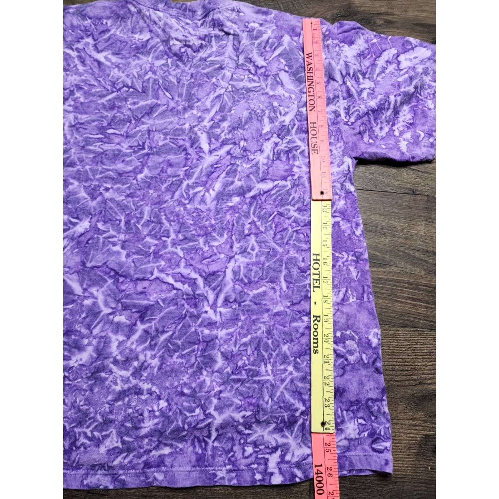 Tultex VINTAGE Tultex BAYSIDE MIAMI Tie Dye T-Shirt XL Purple Embroidered 90s Beach Mens Size US XL / EU 56 / 4 - 4 Thumbnail