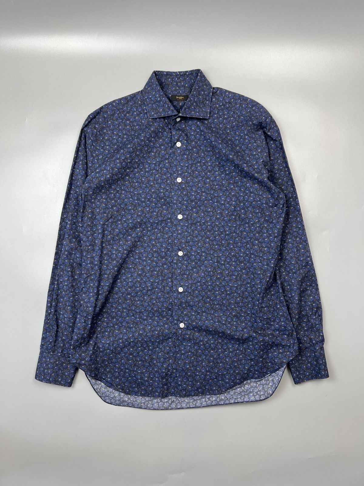 Barba Napoli Floral Patter Cotton Shirt (Y0449)