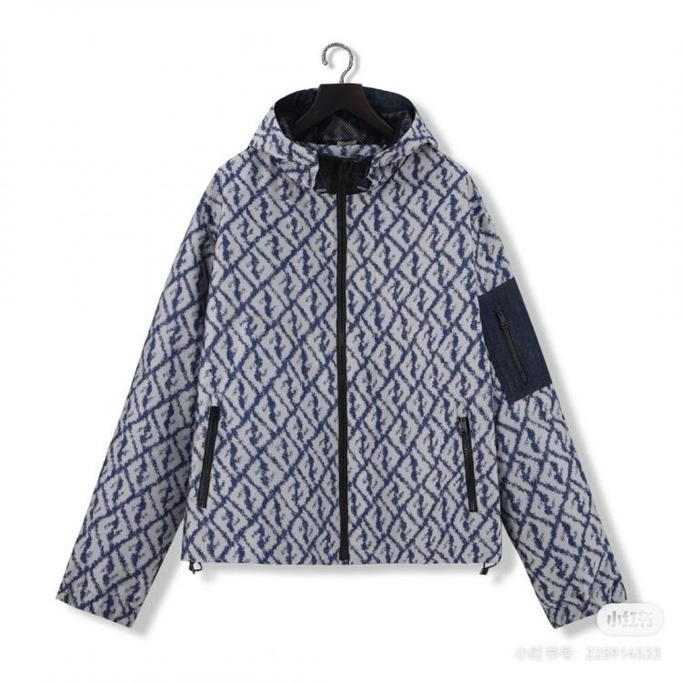 Fendi Fendi FF Pattern Windbreaker Size 52 Size US L / EU 52-54 / 3 - 1 Thumbnail
