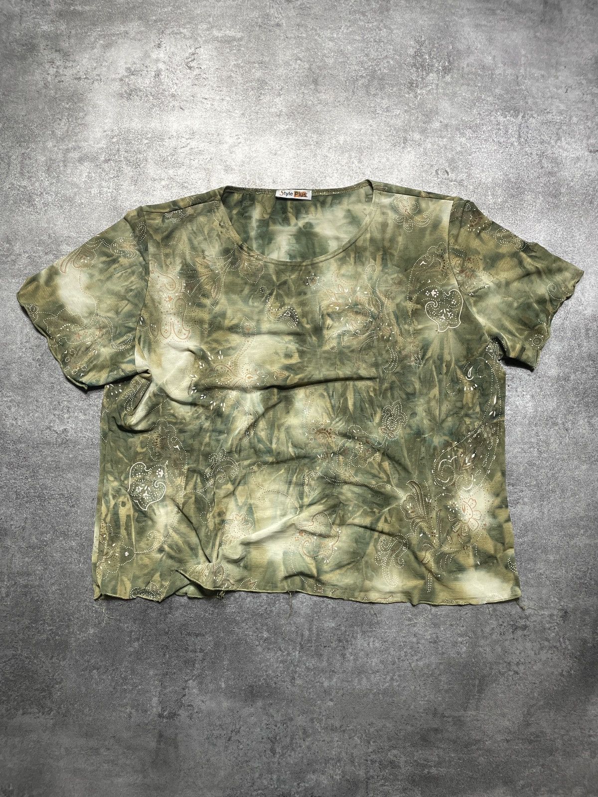 Vintage 🔥RARE🔥Vintage Y2K Crop Top Avant Garde Glam Hype Boxy Fit Size XXL / US 16-18 / IT 52-54 - 1 Thumbnail