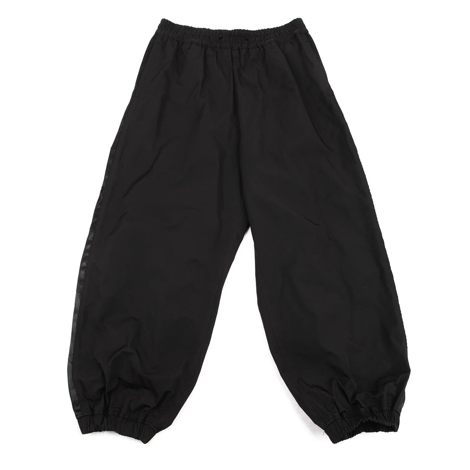 Junya Watanabe Side-Line Contrast Poly Pants in Black, Size M Size US 34 / EU 50 - 1 Thumbnail