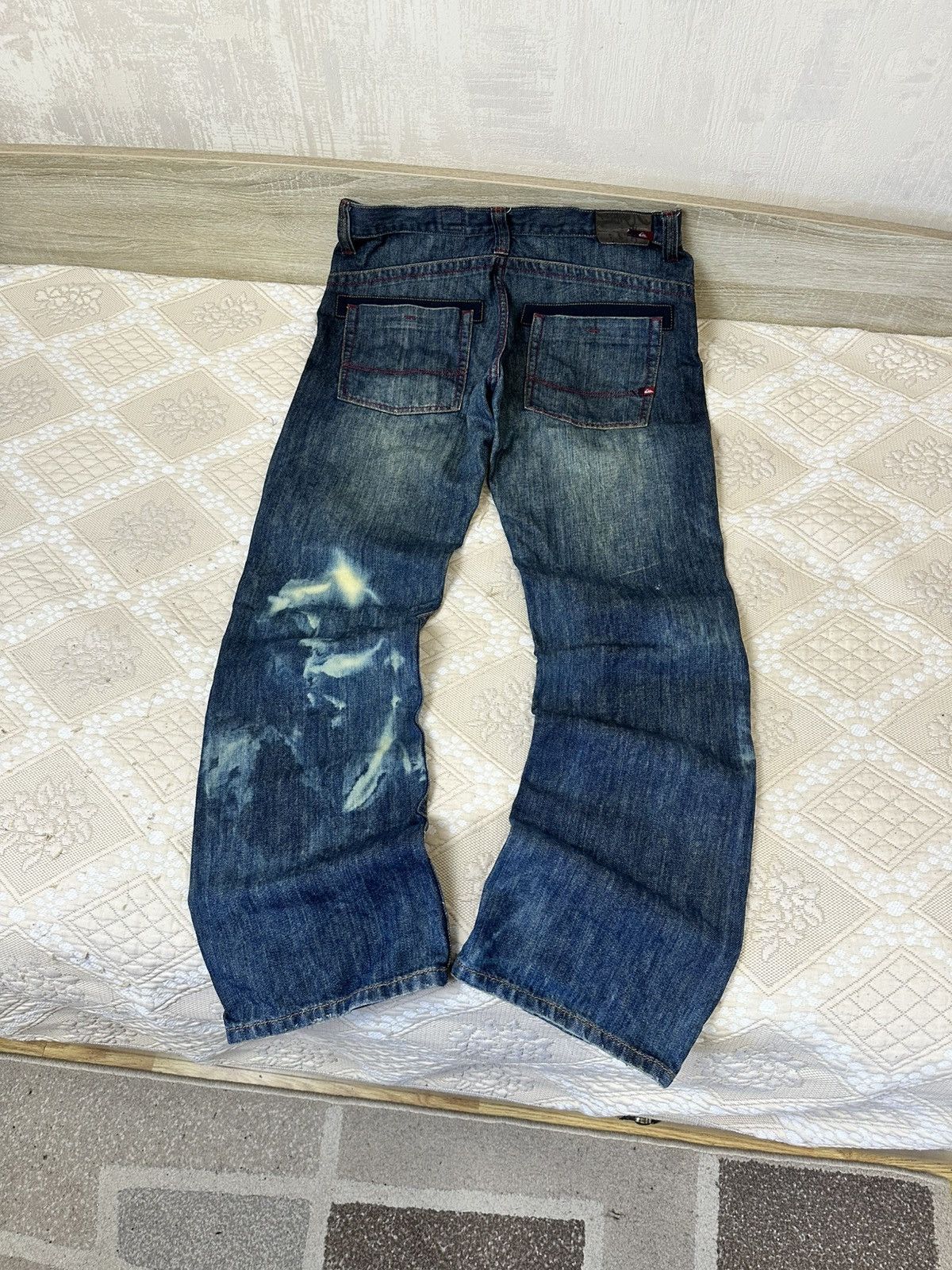 Quiksilver 🔥 Quiksilver Rare Vintage Faded Washed Denim Jeans Pants Y2K Size US 34 / EU 50 - 1 Thumbnail