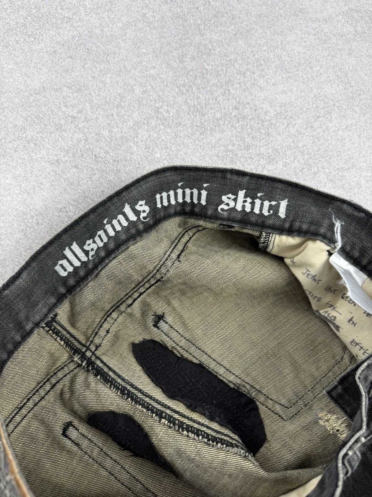 Allsaints Allsaints Distressed Denim Mini Skirts Size M Size 26" / US 2 / IT 38 - 14 Thumbnail