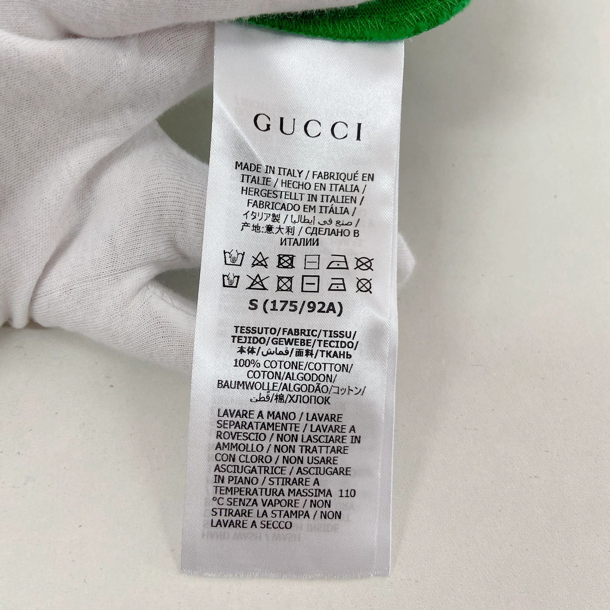 Gucci Gucci Green Logo T-Shirt S 5138 Size US S / EU 44-46 / 1 - 7 Thumbnail