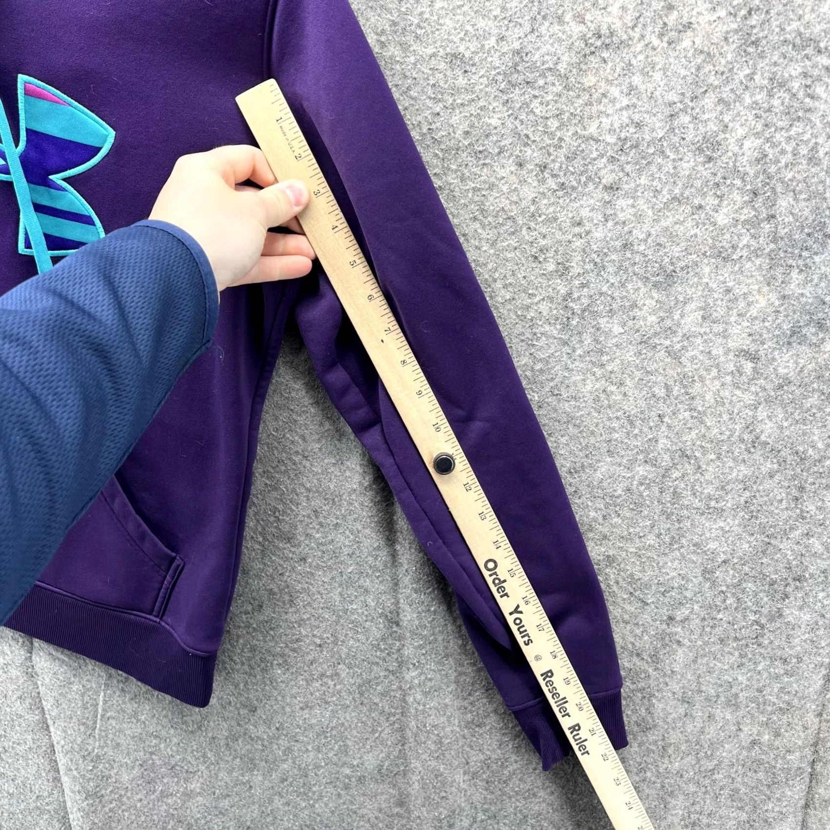 Under Armour Under Armour Sweater Women Small Purple Hooded UA Storm Knit Sweatshirt Size S / US 4 / IT 40 - 7 Thumbnail