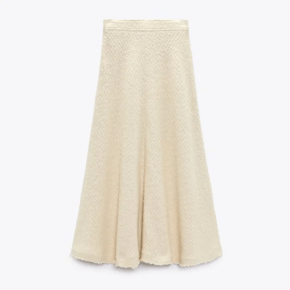 Zara ZARA Set TEXTURED WEAVE BOMBER JACKET & Long Maxi Skirt Size S / US 4 / IT 40 - 5 Thumbnail