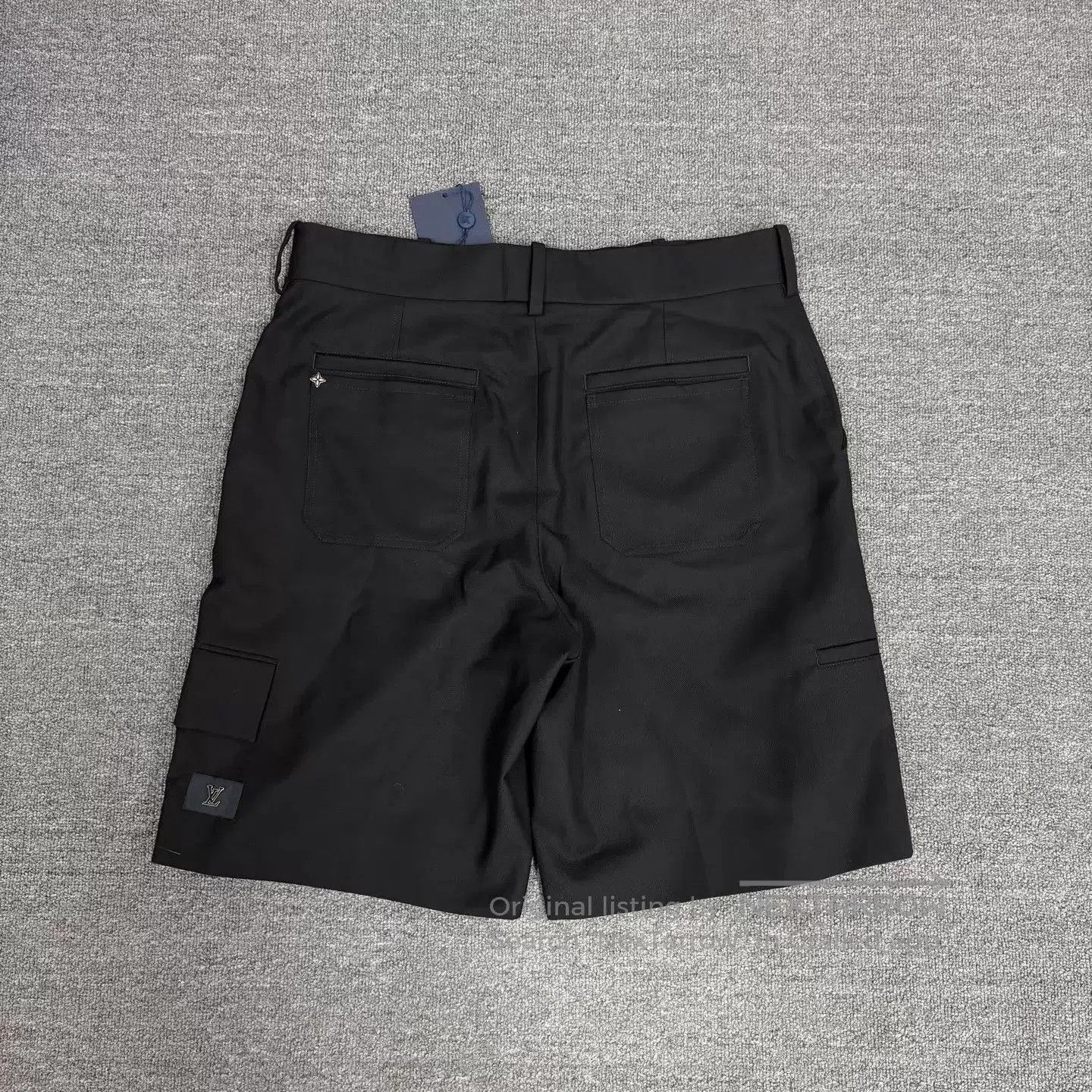 Louis Vuitton Black Cargo Shorts with Side Pockets. Size US 38 / EU 54 - 2 Thumbnail