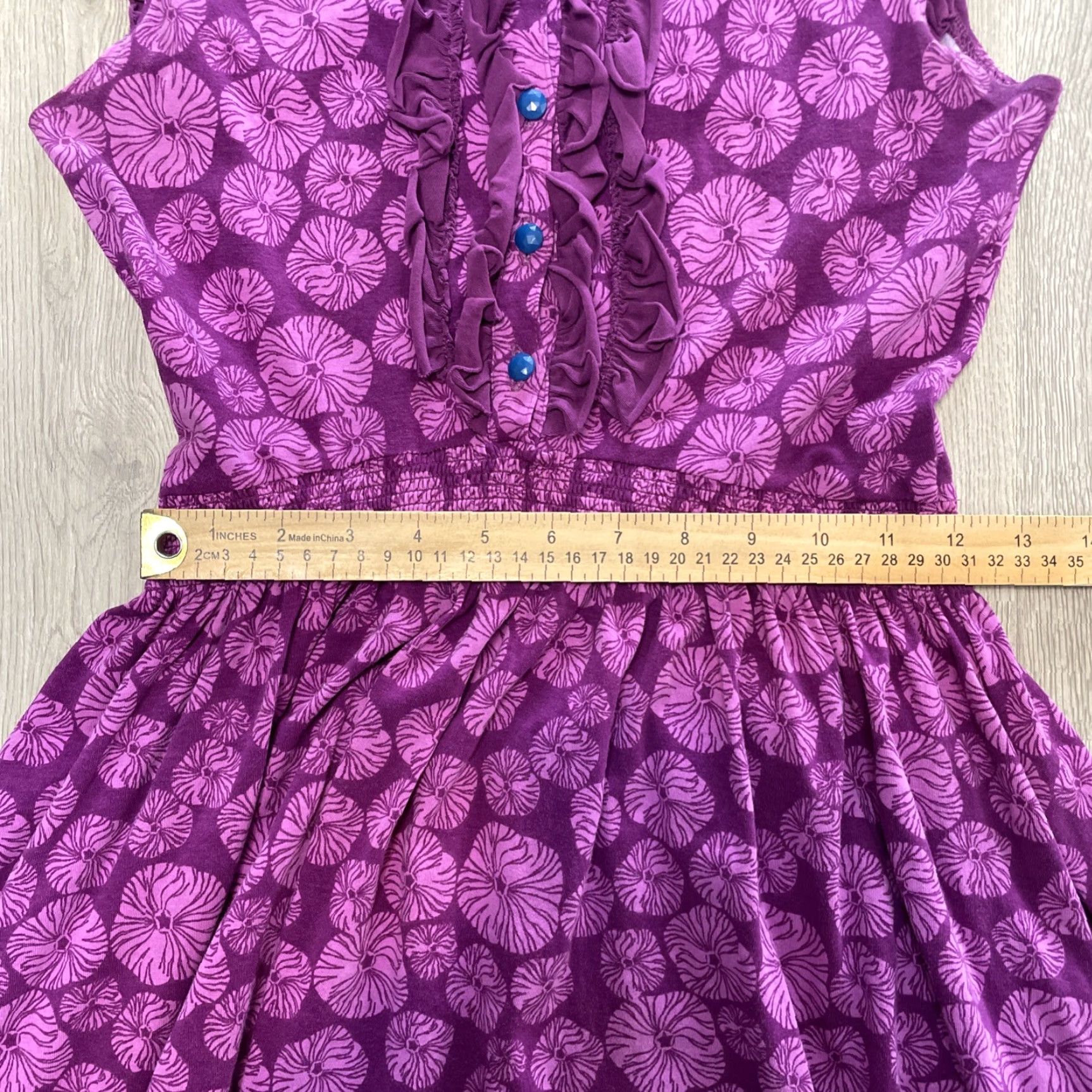 Vintage VINTAGE Matilda Jane Floral Dress Womens Small Sleeveless Jersey Fit & Flare Purple Casual Size S / US 4 / IT 40 - 6 Thumbnail