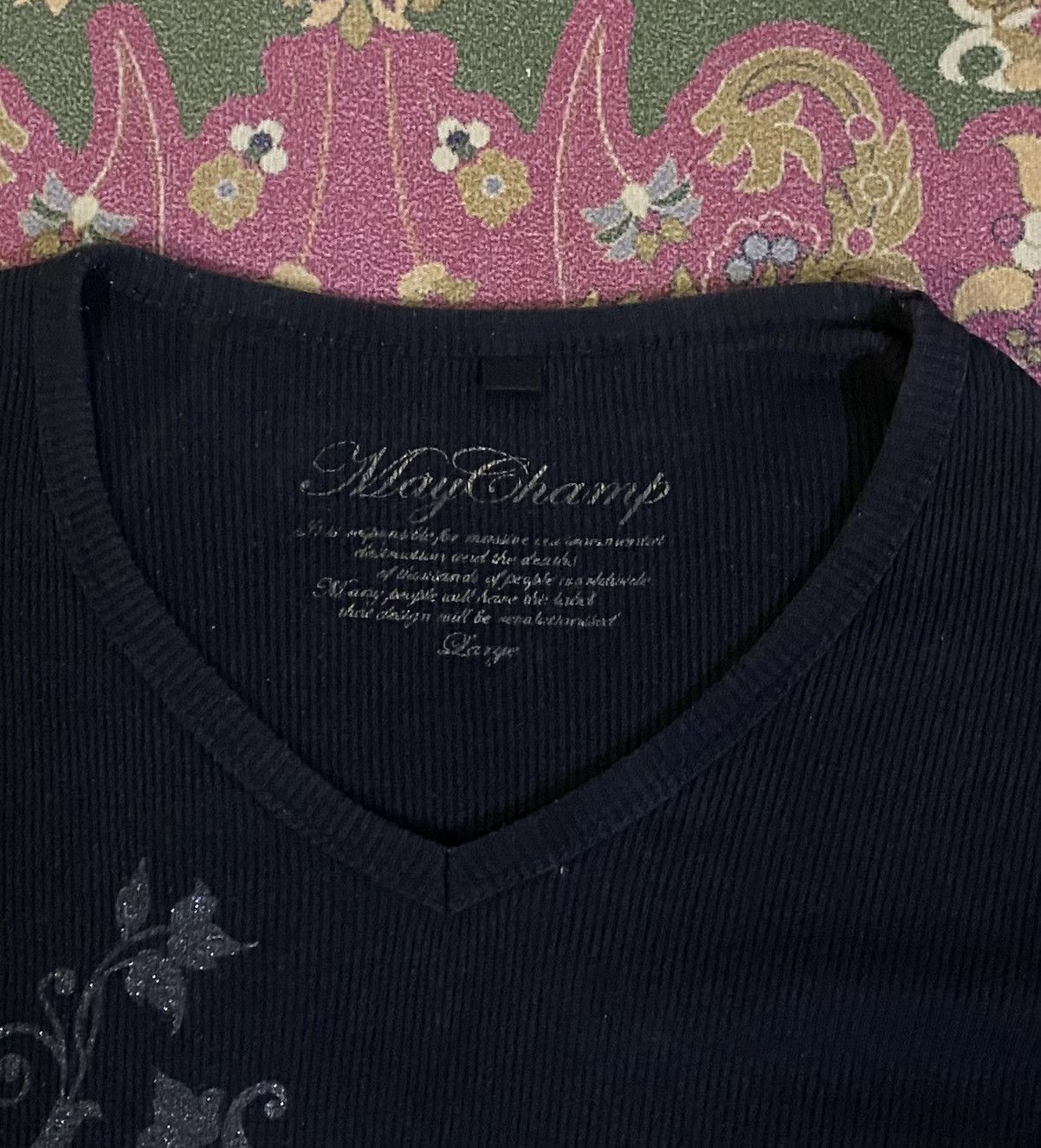 If Six Was Nine Vintage Japanese Brand May Champ Poem Punk Design Style Size US S / EU 44-46 / 1 - 5 Thumbnail