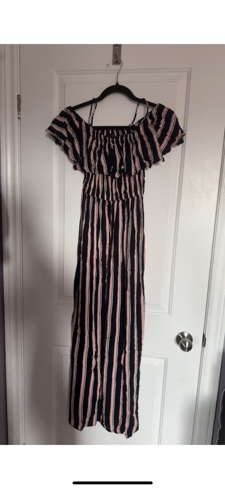 Other Long Stripped Ruffled Dress Size S / US 4 / IT 40 - 2 Thumbnail