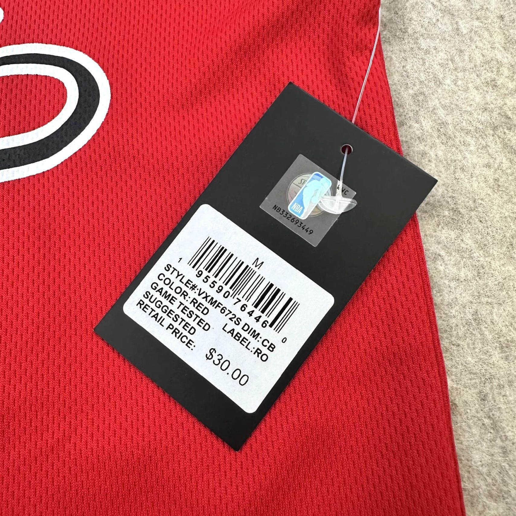 NBA Chicago Bulls Shirt Mens M Red NBA Tank Top Jersey Game Tested Size US M / EU 48-50 / 2 - 5 Thumbnail