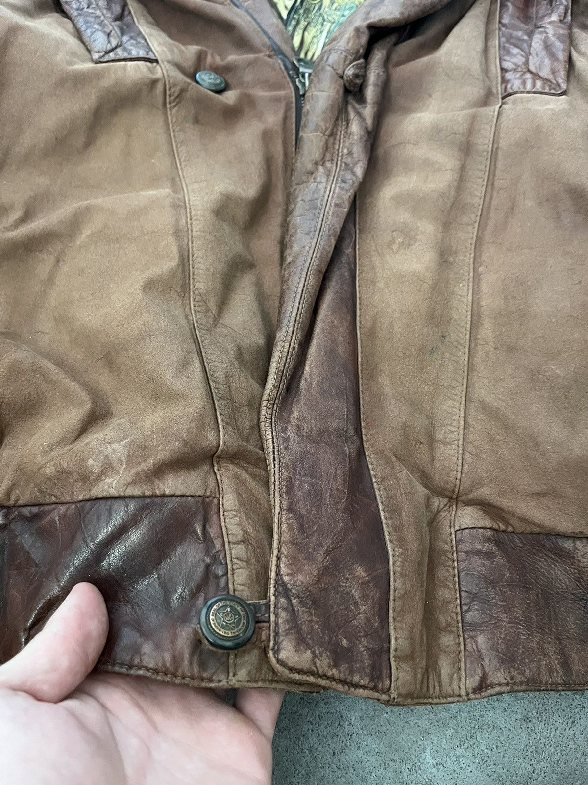 Vintage Leather Jacket Trapper vintage Avant Garde Size US L / EU 52-54 / 3 - 6 Thumbnail