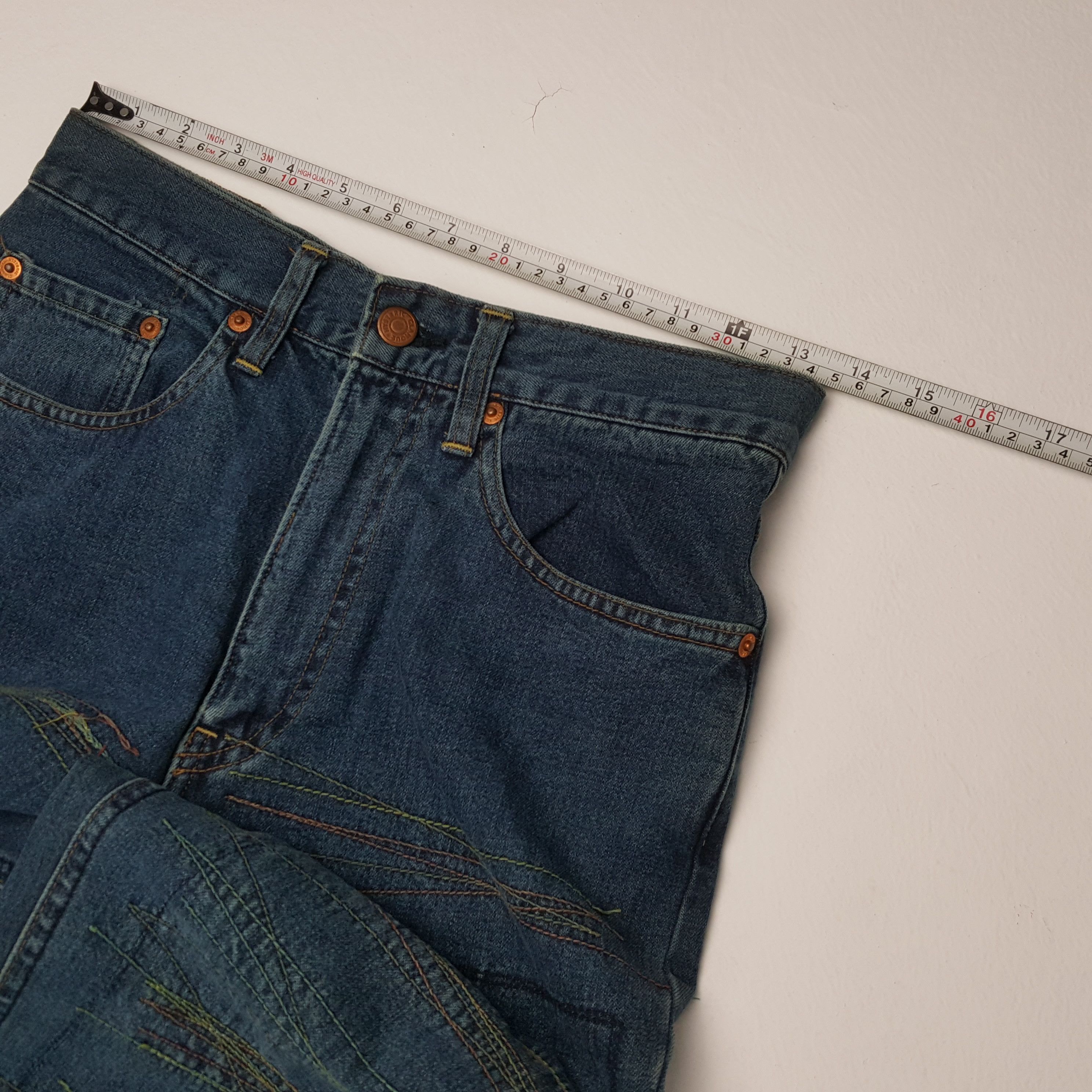 Hysteric Glamour × Japanese Brand × Vintage HYSTERIC GLAMOUR Rare Design Fashion Style Jeans Size US 27 - 7 Thumbnail