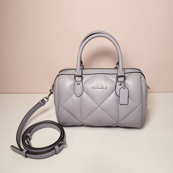 COACH Rowan Satchel With Puffy Diamond Quilting