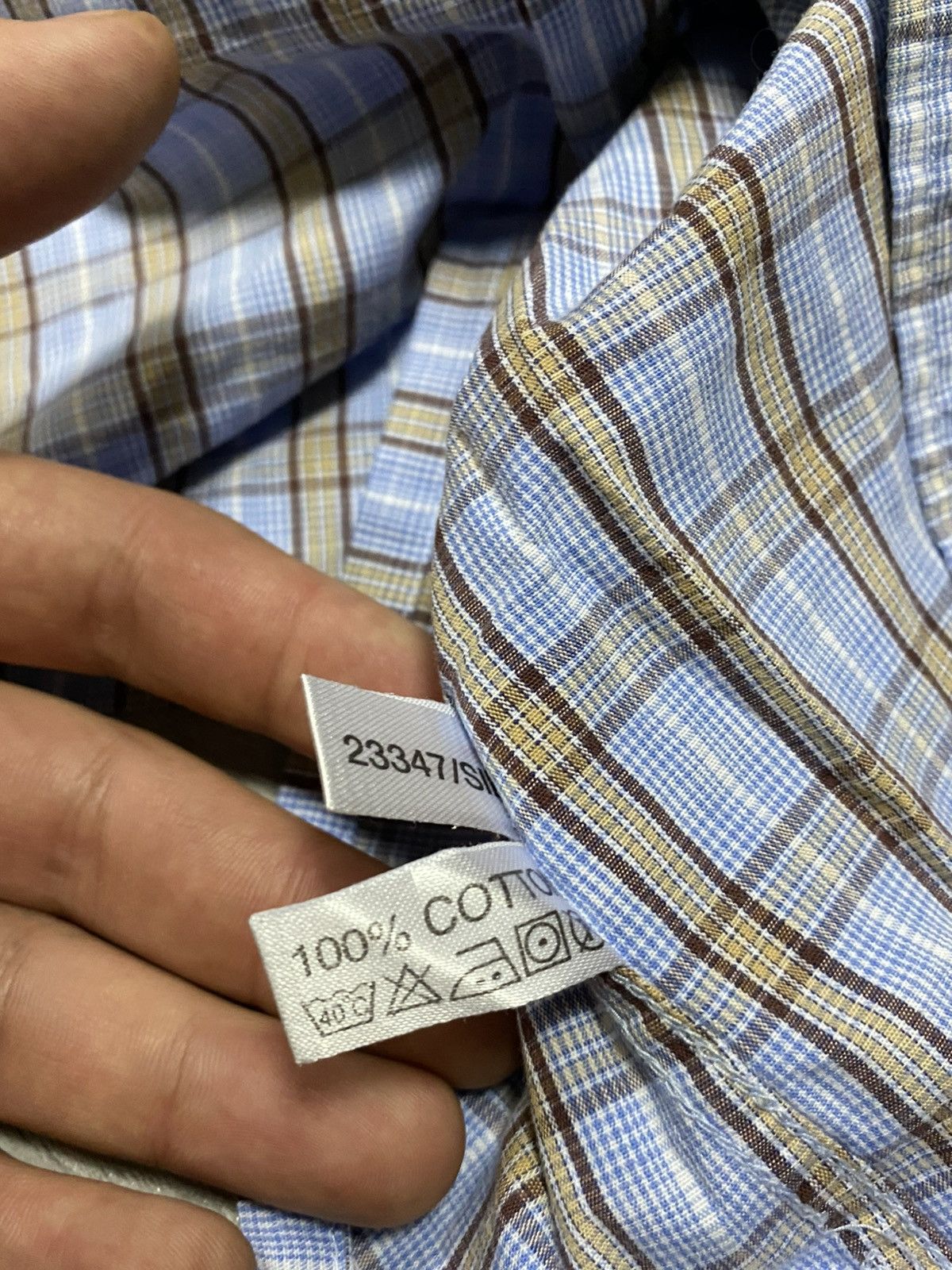 Yves Saint Laurent YSL check shirt buttons Yves Saint Laurent L shirt pocket Size US L / EU 52-54 / 3 - 5 Thumbnail