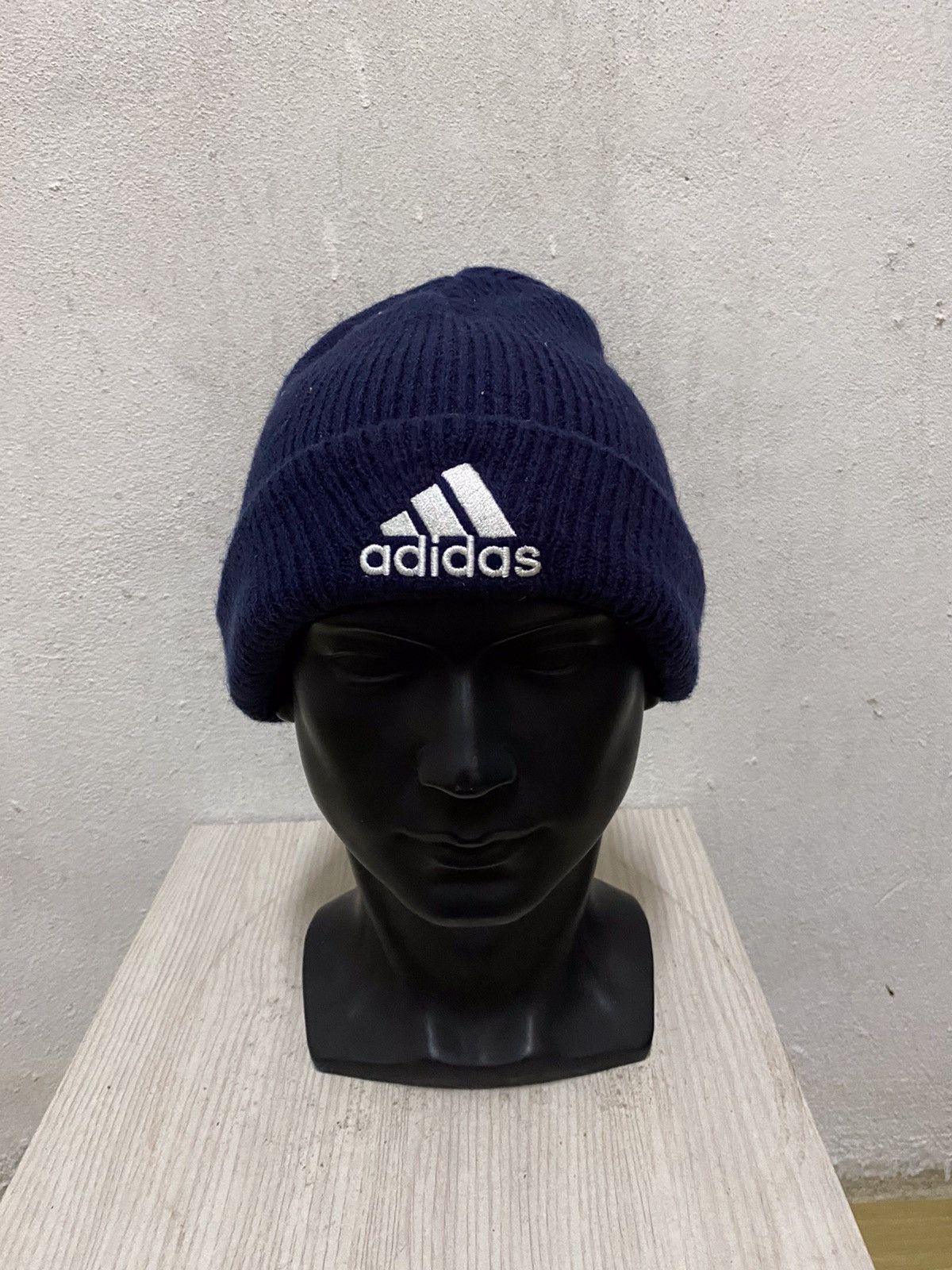 Adidas × Vintage Vintage Adidas Small Logo Beanie Hat Size ONE SIZE - 2 Thumbnail